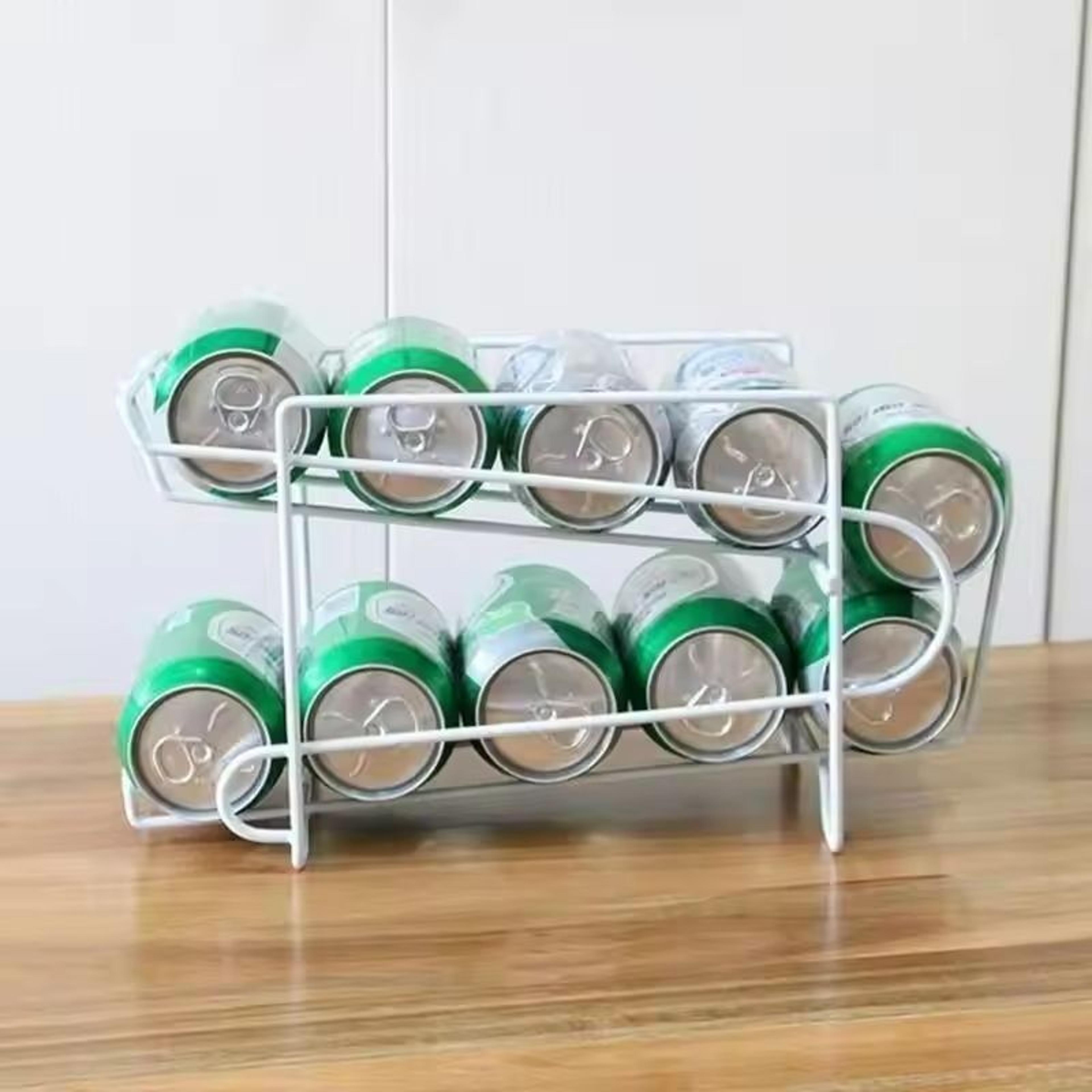DoubleLayer Rolling Soda Can Dispenser And Beverage Storage Rack 3