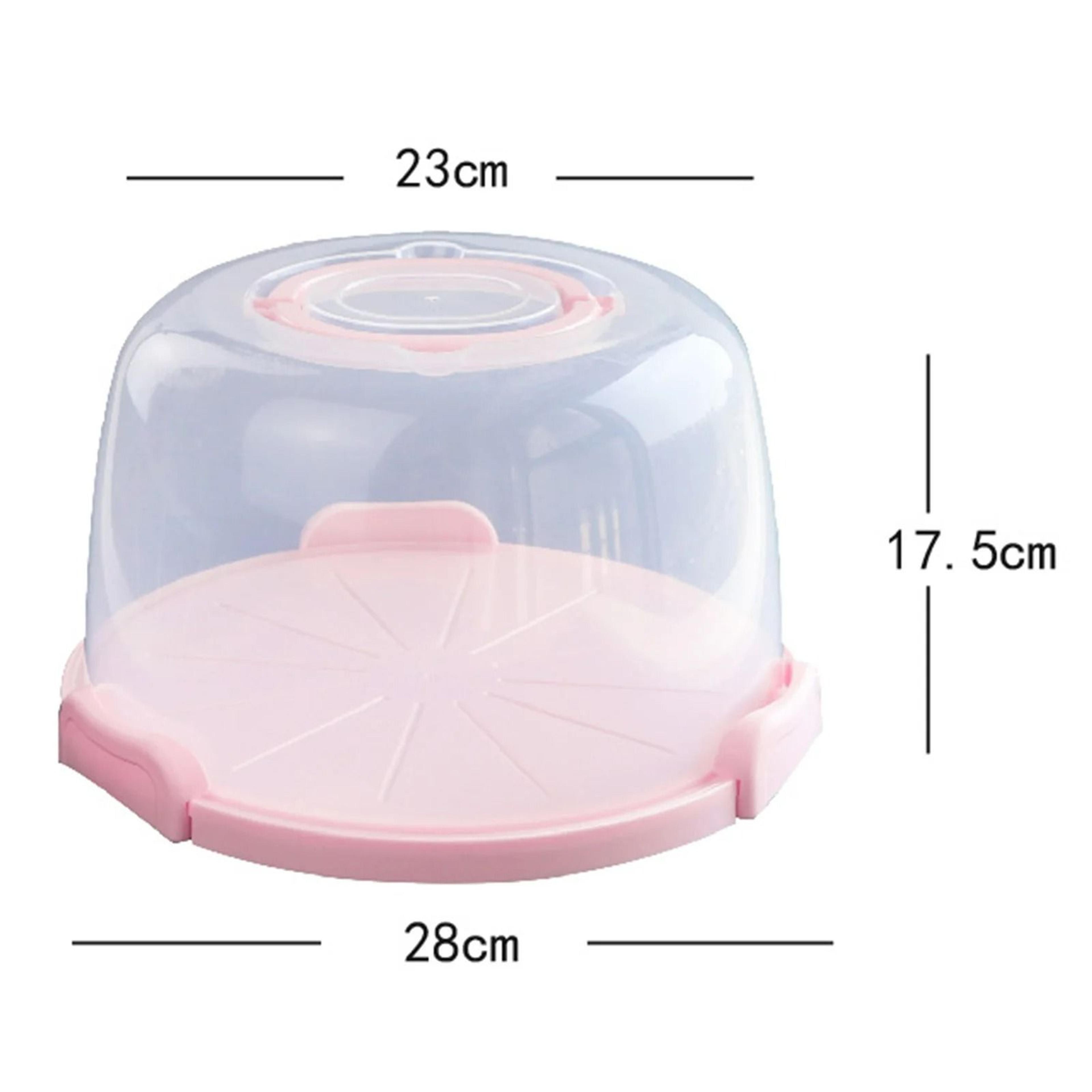 Portable Plastic Cake Box And Pastry Carrier With Foldable Handle 7