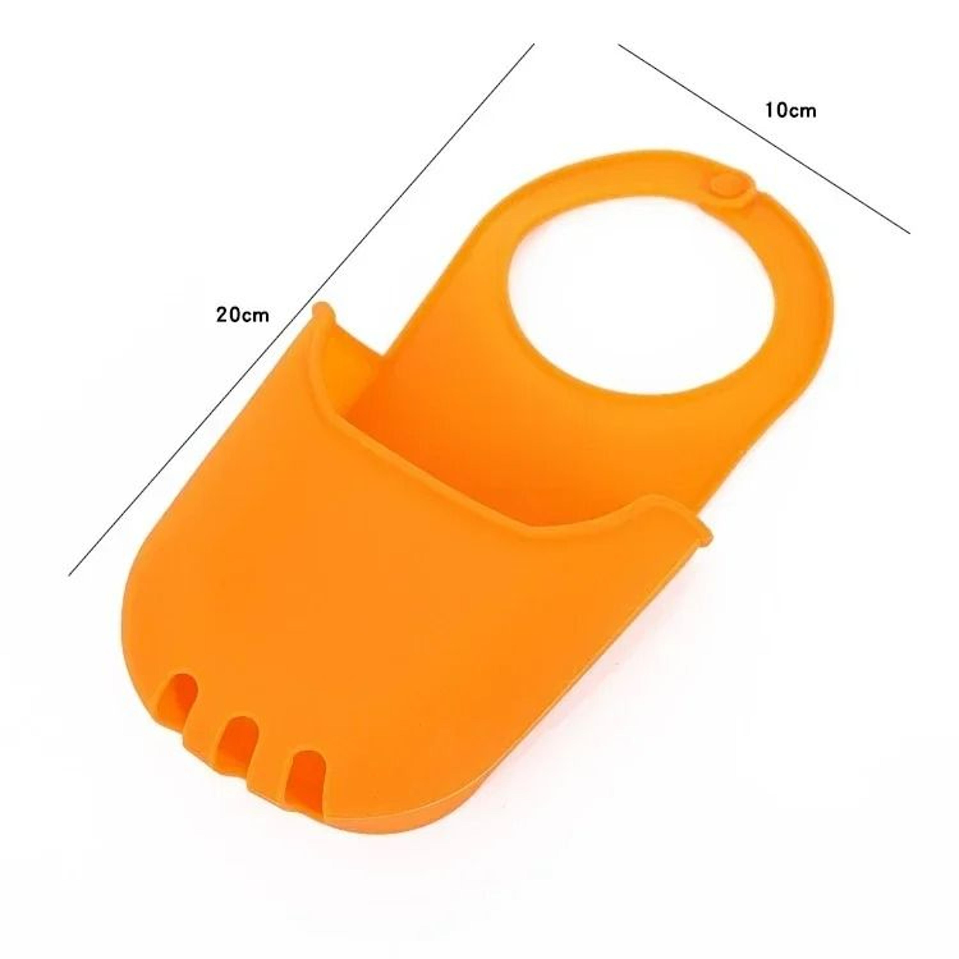 Adjustable Hanging Sink Drain Rack  Flexible Sponge Storage Basket 8