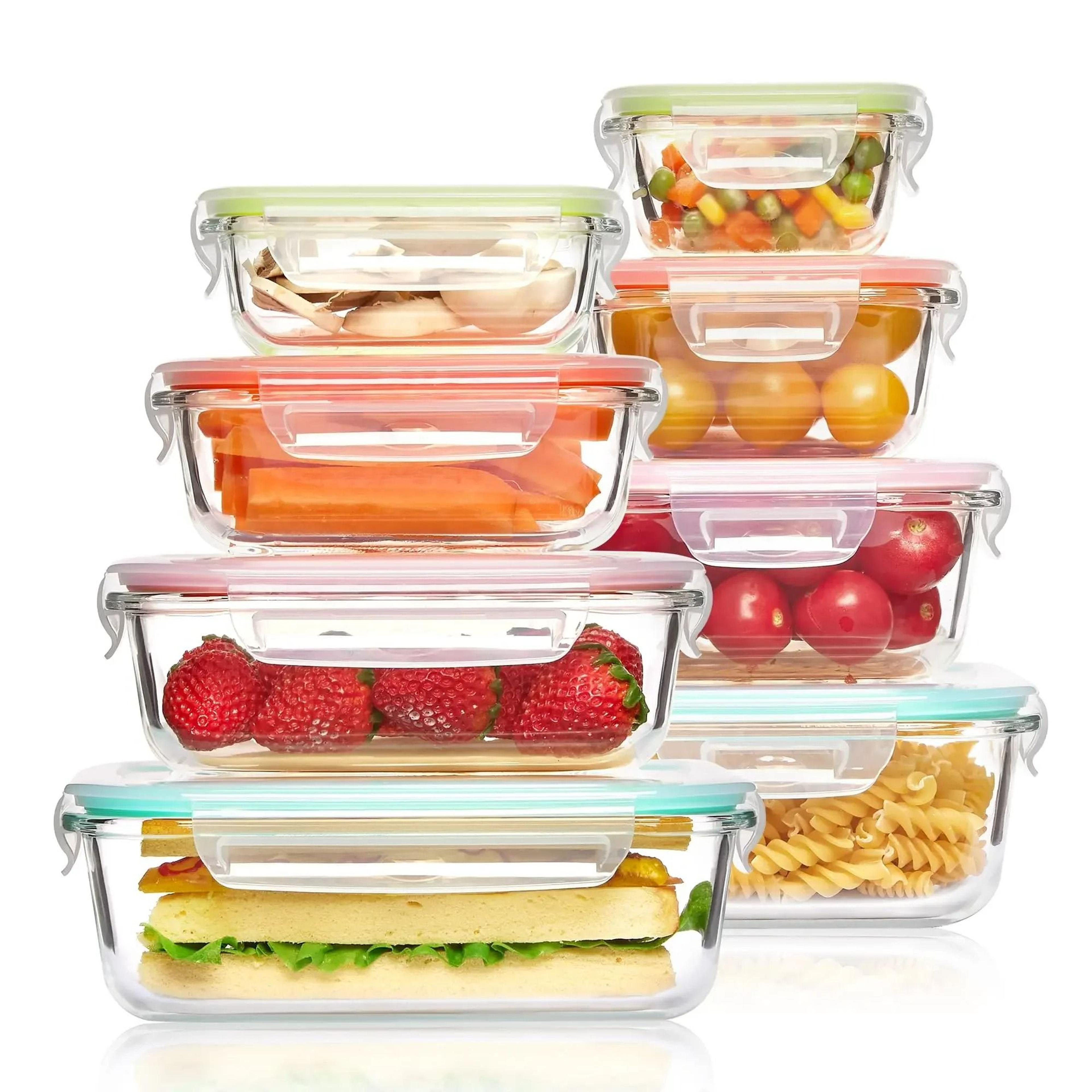 Airtight Glass Lunch Box  Meal Prep Bento Container 0