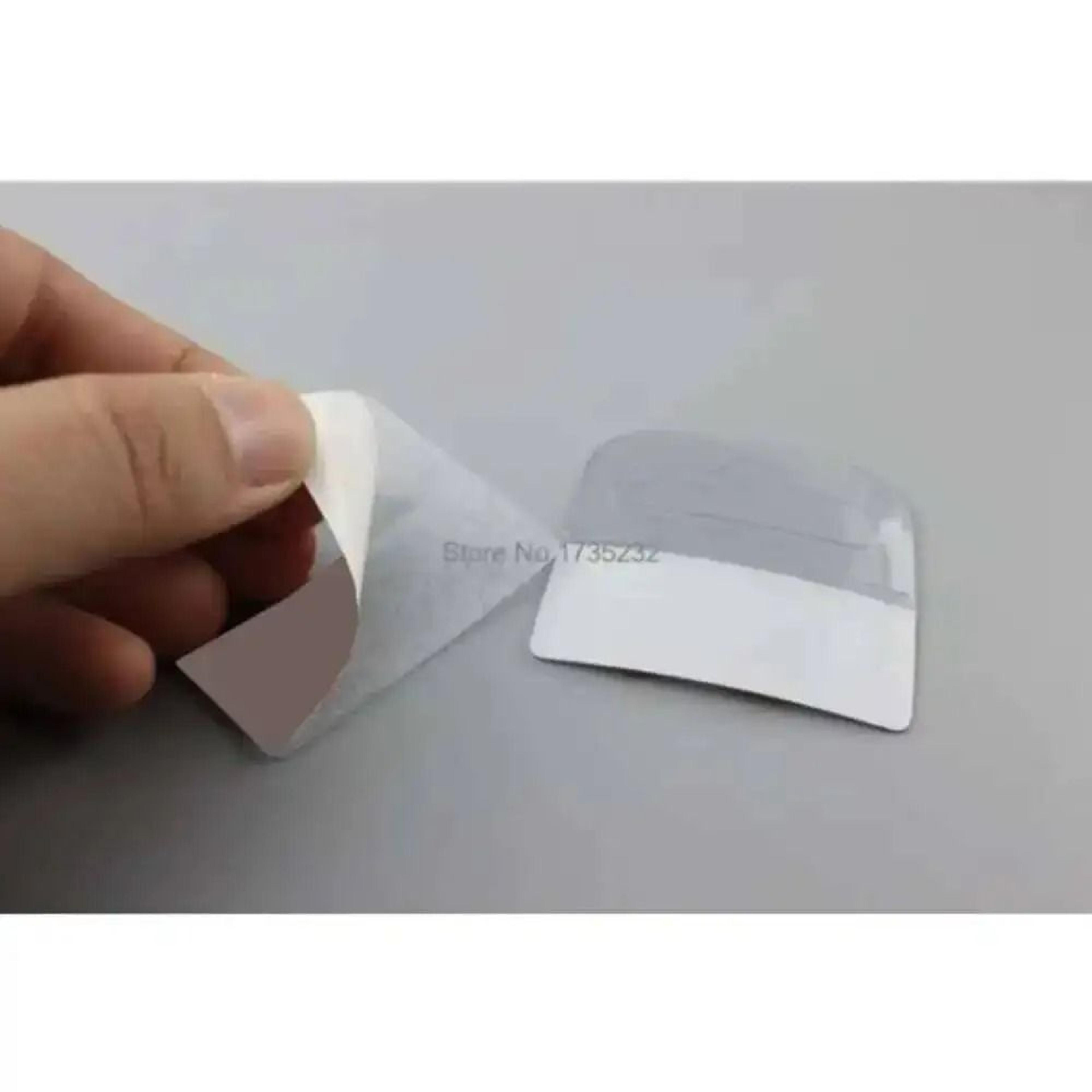 Clear SelfAdhesive Retail JHook Hang Tabs With PreCut Round Hole 100Piece Bulk Pack 2