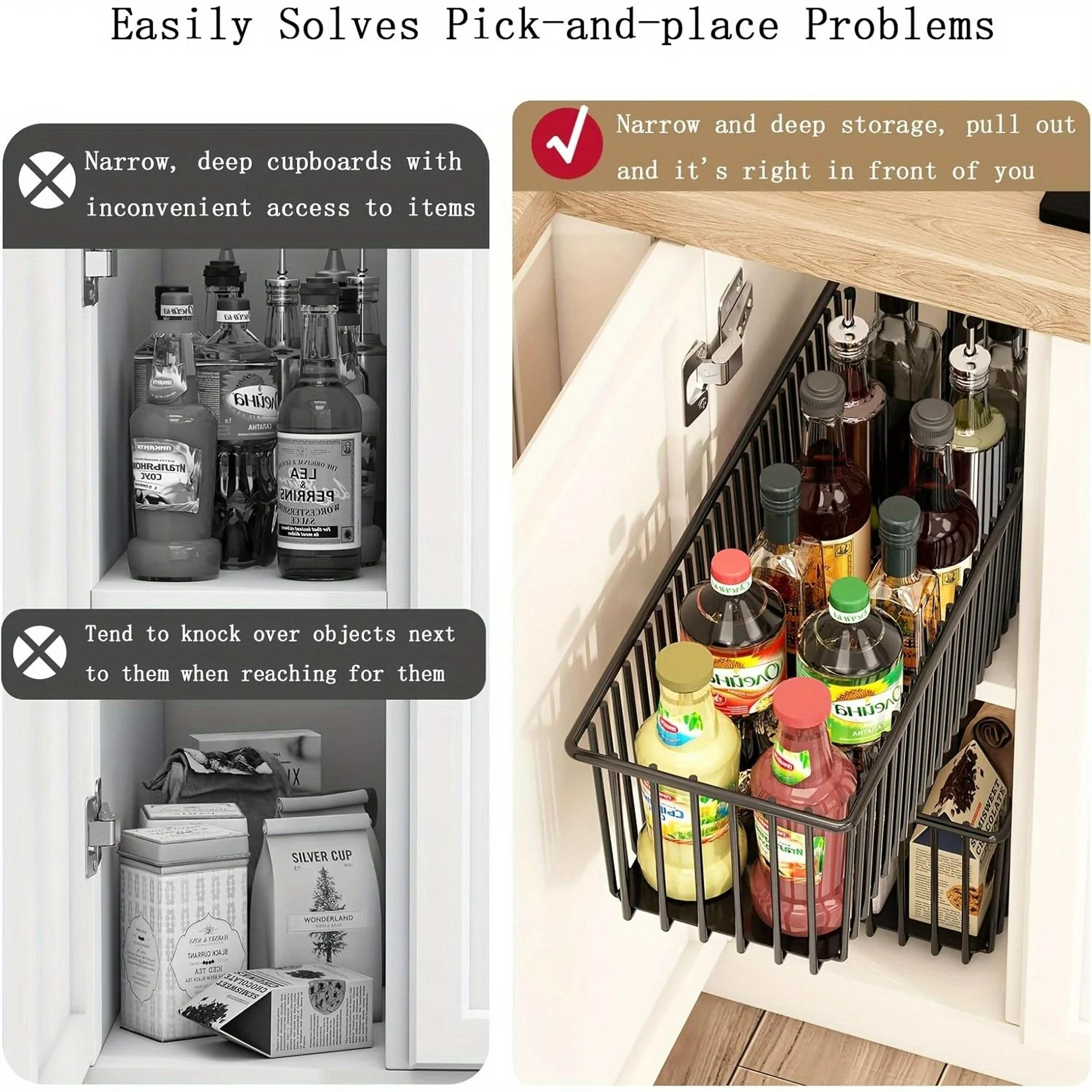 PullOut Cabinet Organizer Basket  UnderSink SlideOut Drawer 2