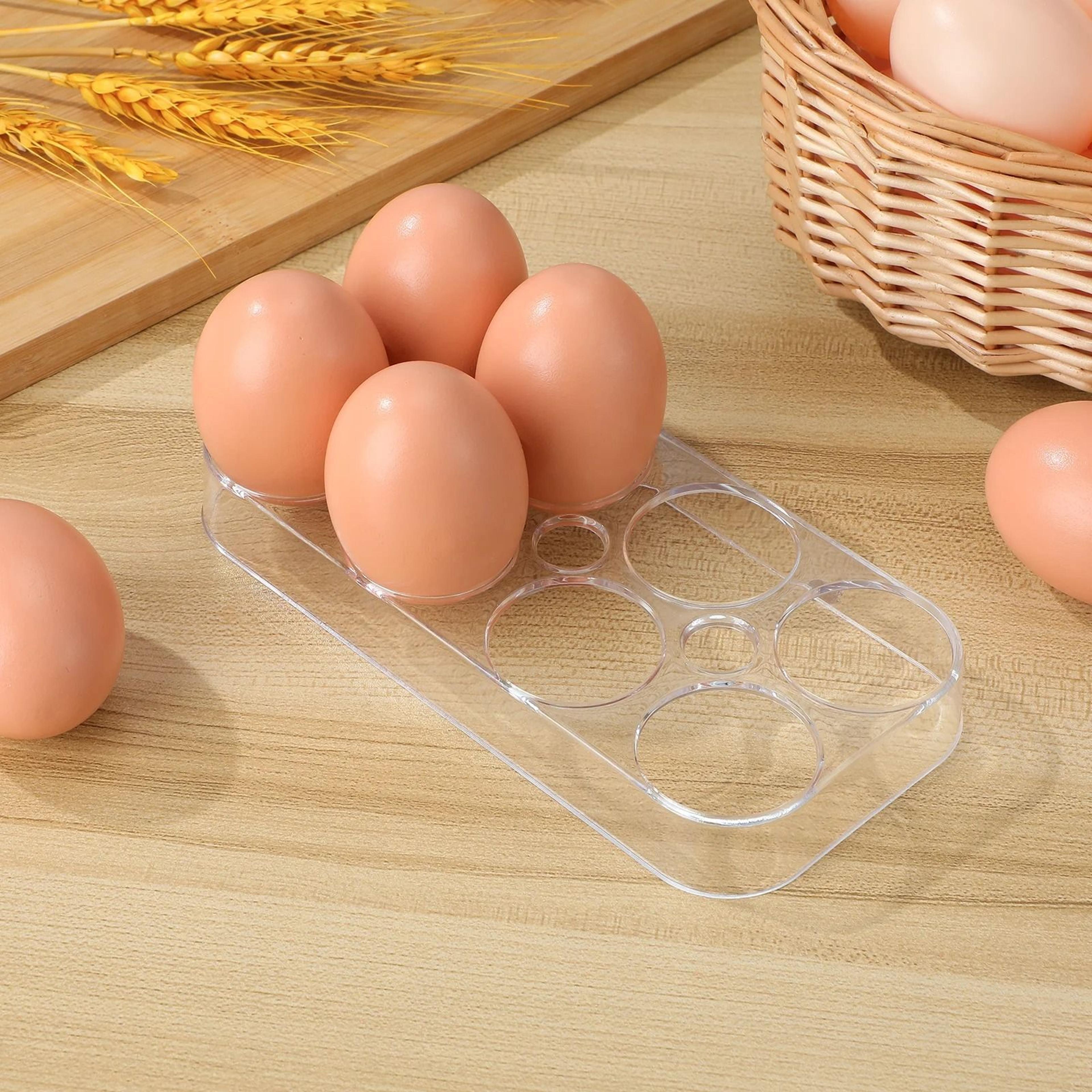 Clear Stackable Refrigerator Egg Container Tray  Storage Box 2