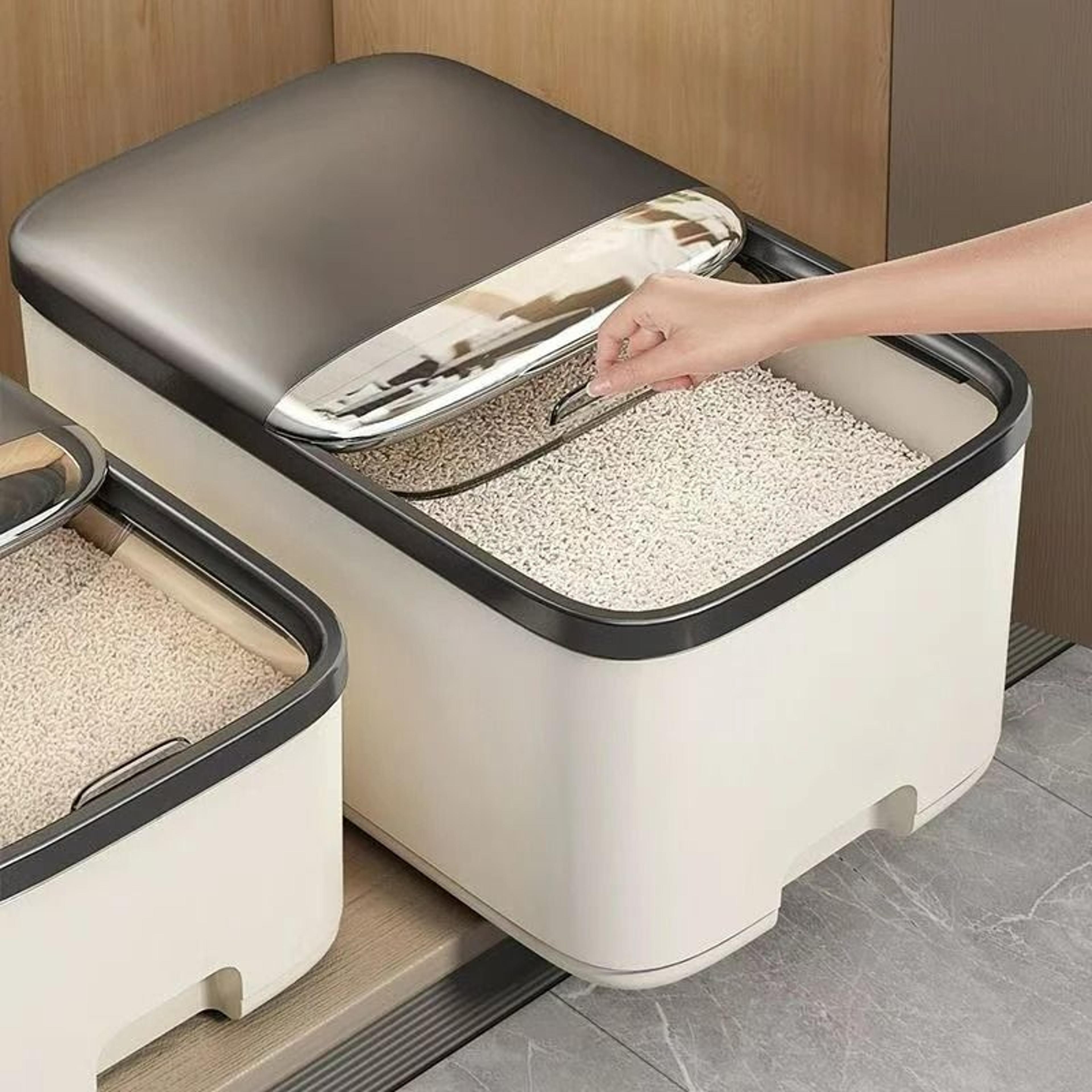 airtight rice storage box with insect-proof freshness chamber