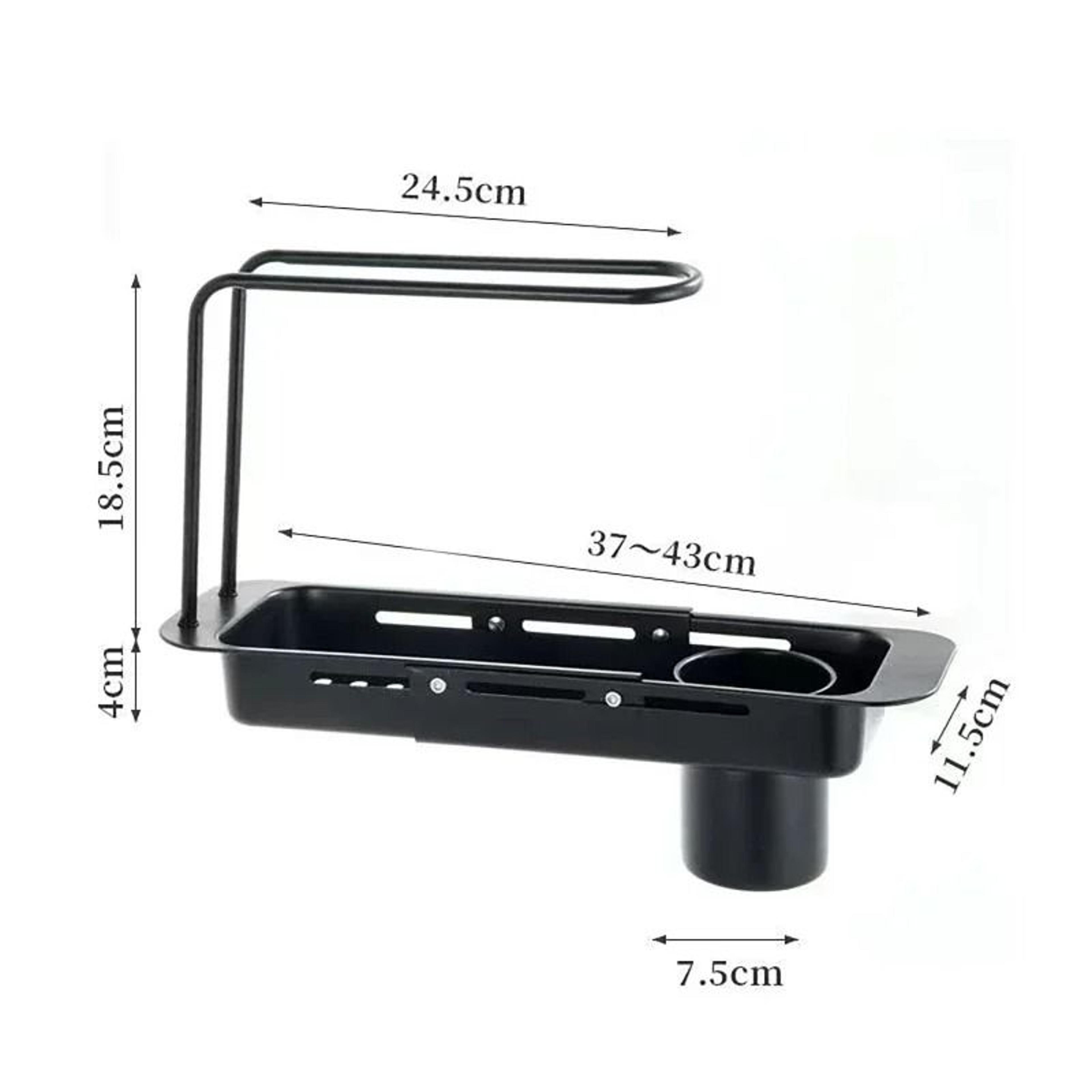 Kitchen Telescopic Storage Rack  Adjustable Sink Organizer 7