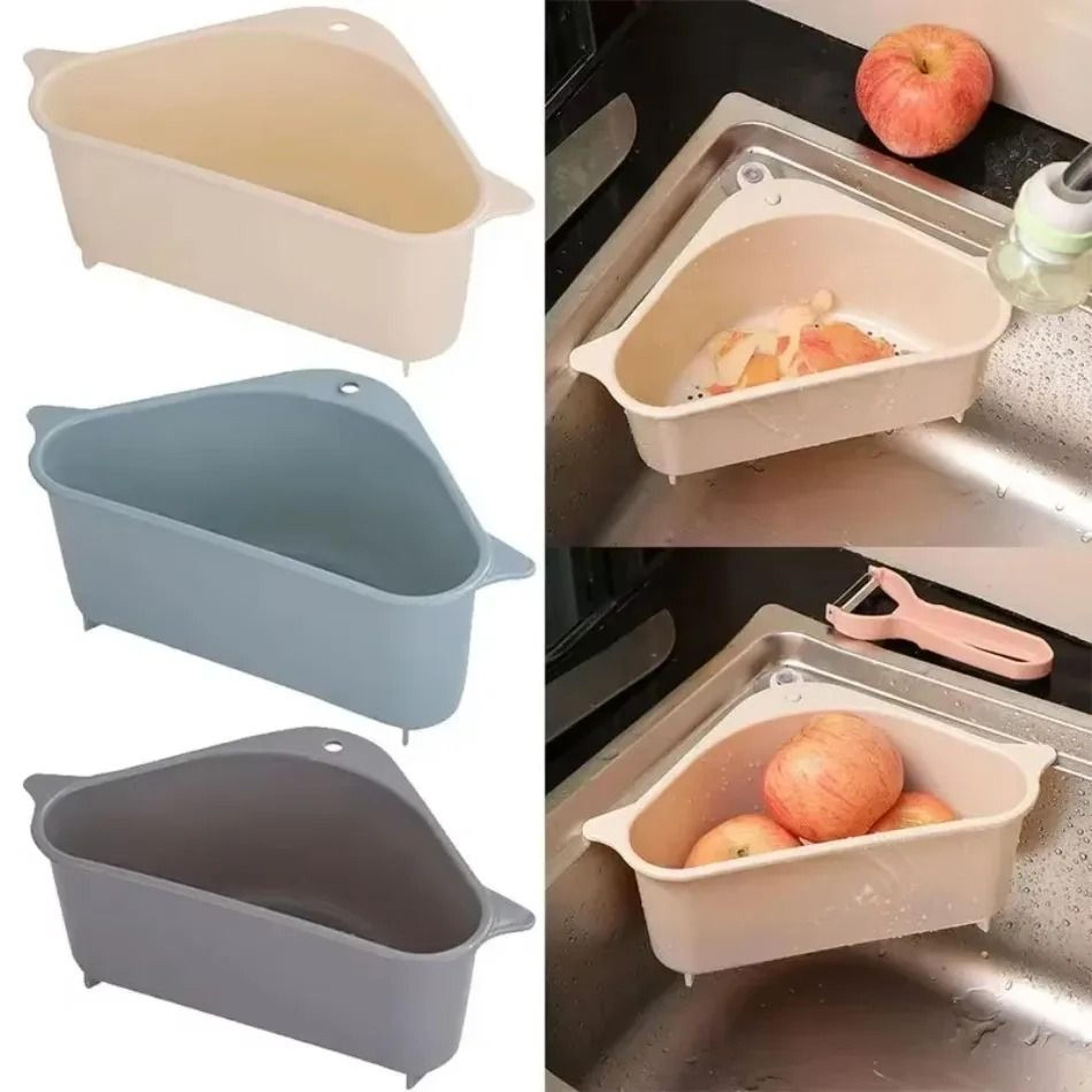 Triangular Sink Strainer  Corner Drainer Basket 0