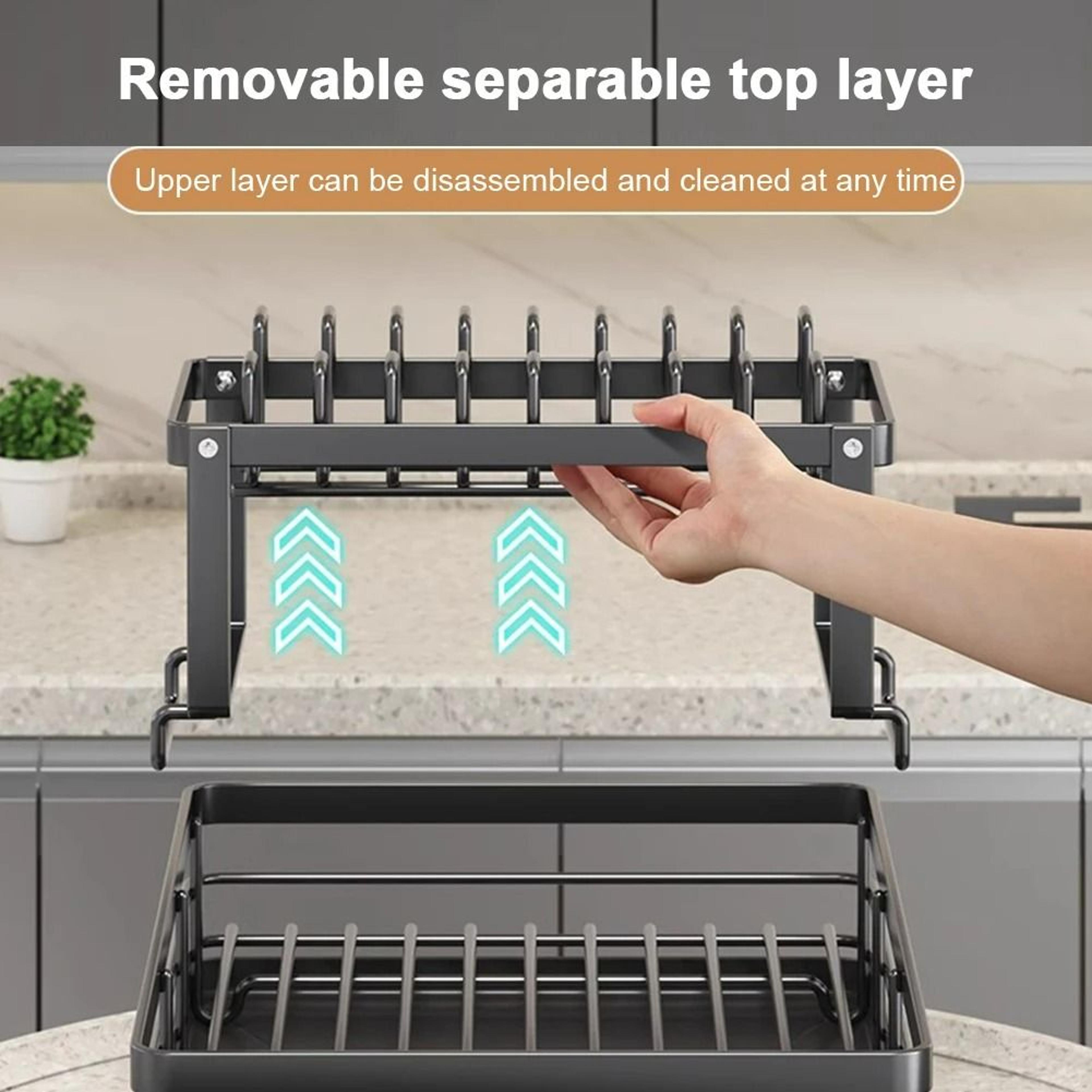 Dish Bowl Drainer  OverSink Adjustable Dish Drying Rack 3