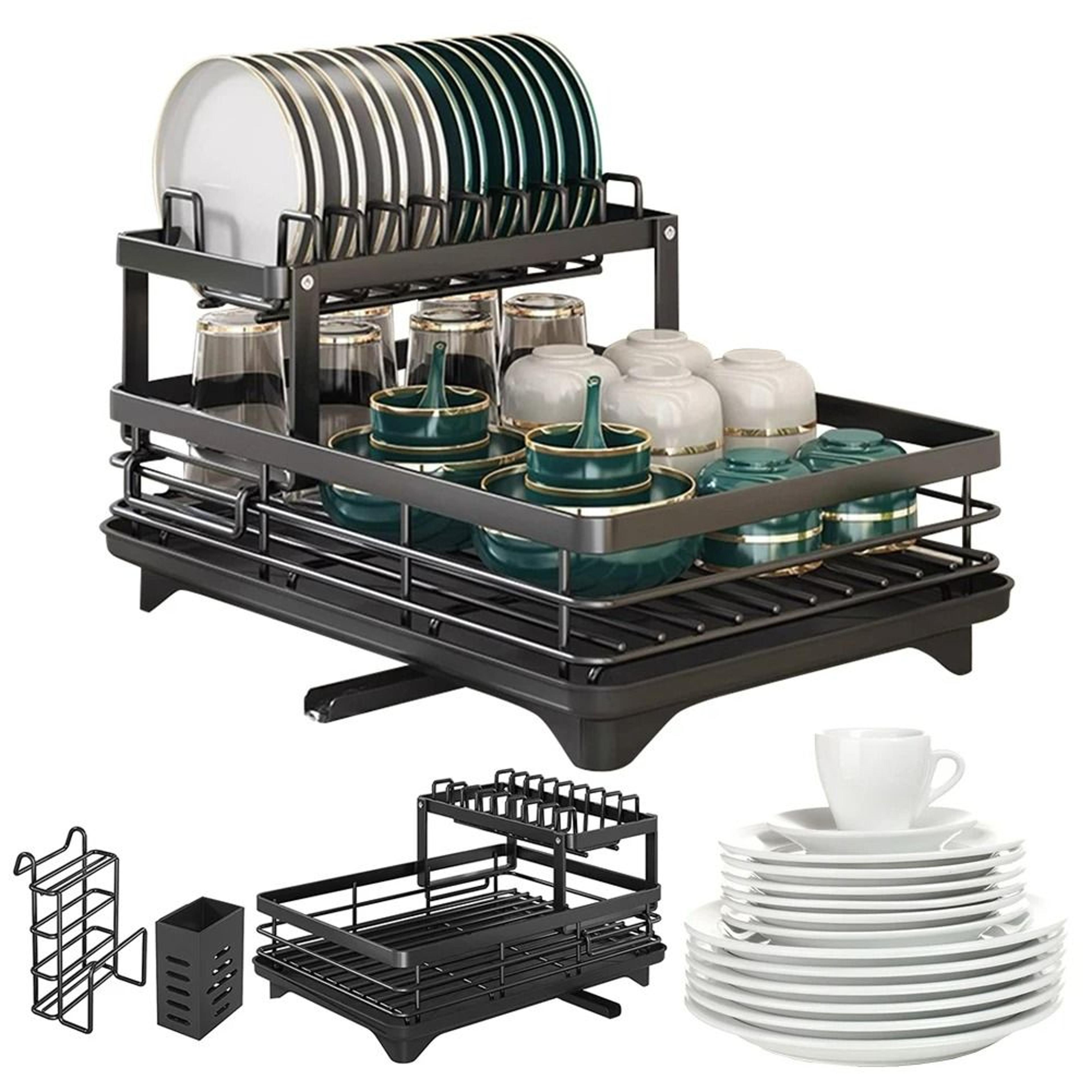 Dish Bowl Drainer  OverSink Adjustable Dish Drying Rack 5