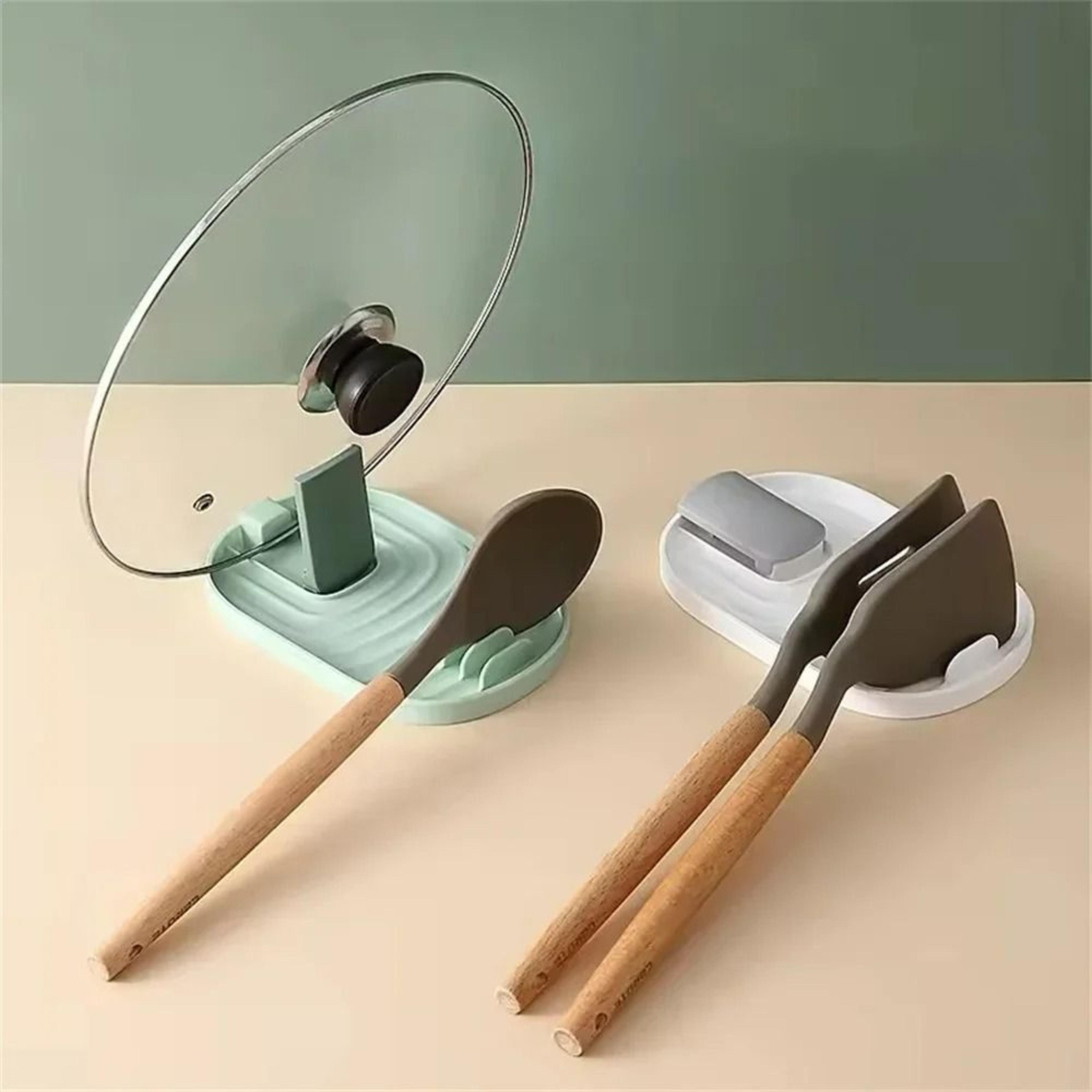 Multifunction Ladle Spoon Rest  Pot Lid Storage Pad 0