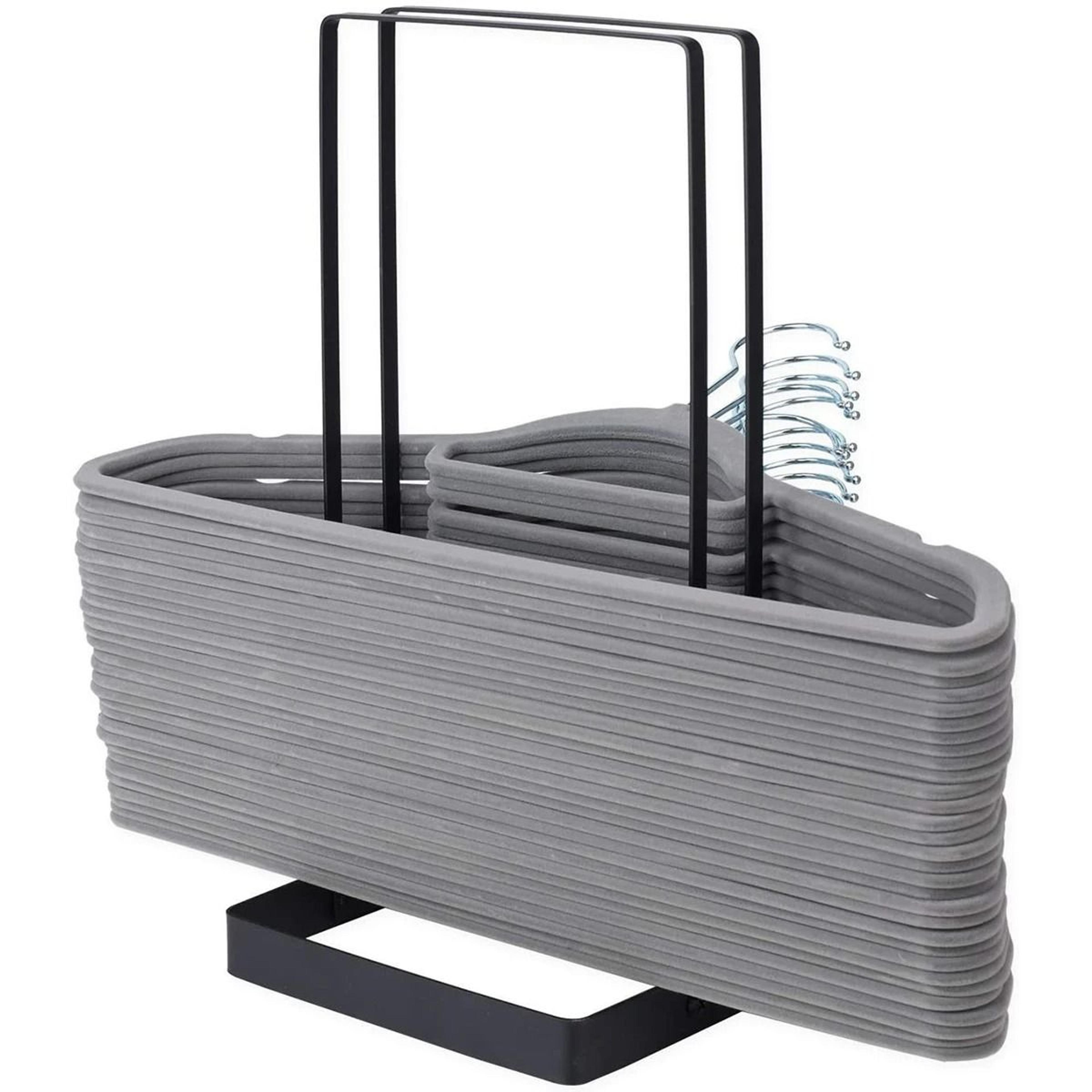 Stainless Steel Hanger Storage Organizer  SpaceSaving Stacker Rack 2