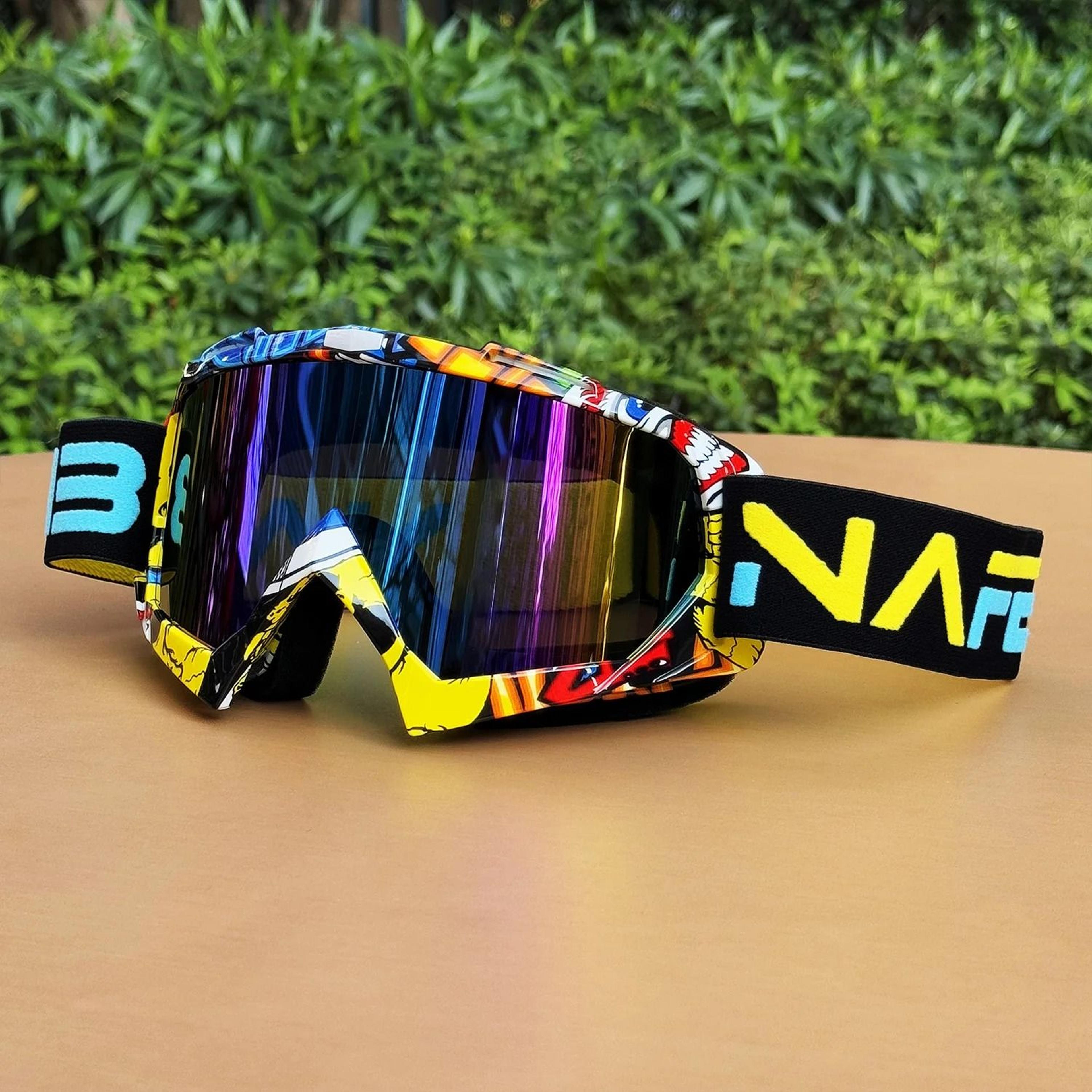 windproof off-road motocross goggles & uv400 protective riding glasses