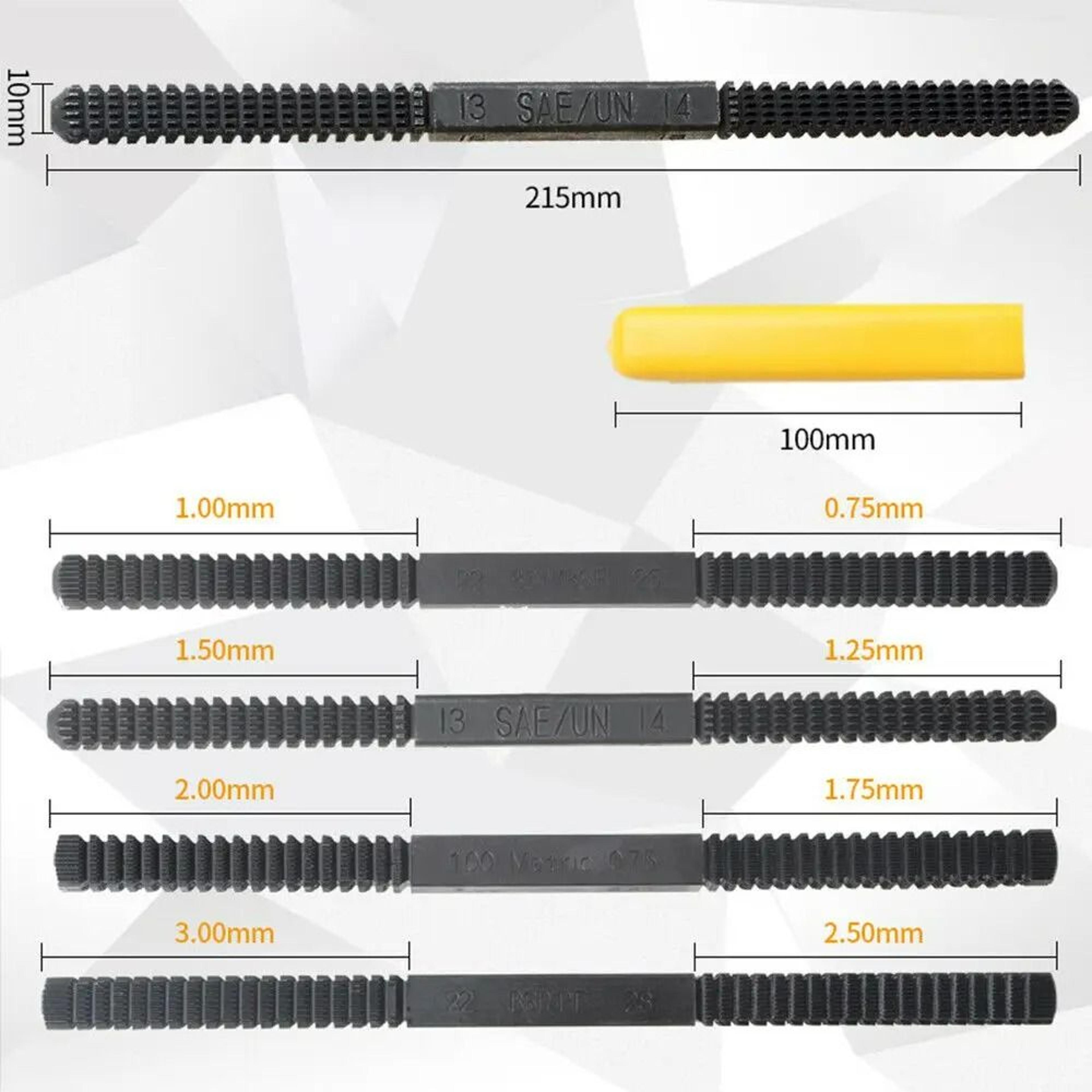 Metric Thread Repair File  8In1 Thread Restoration Tool 2