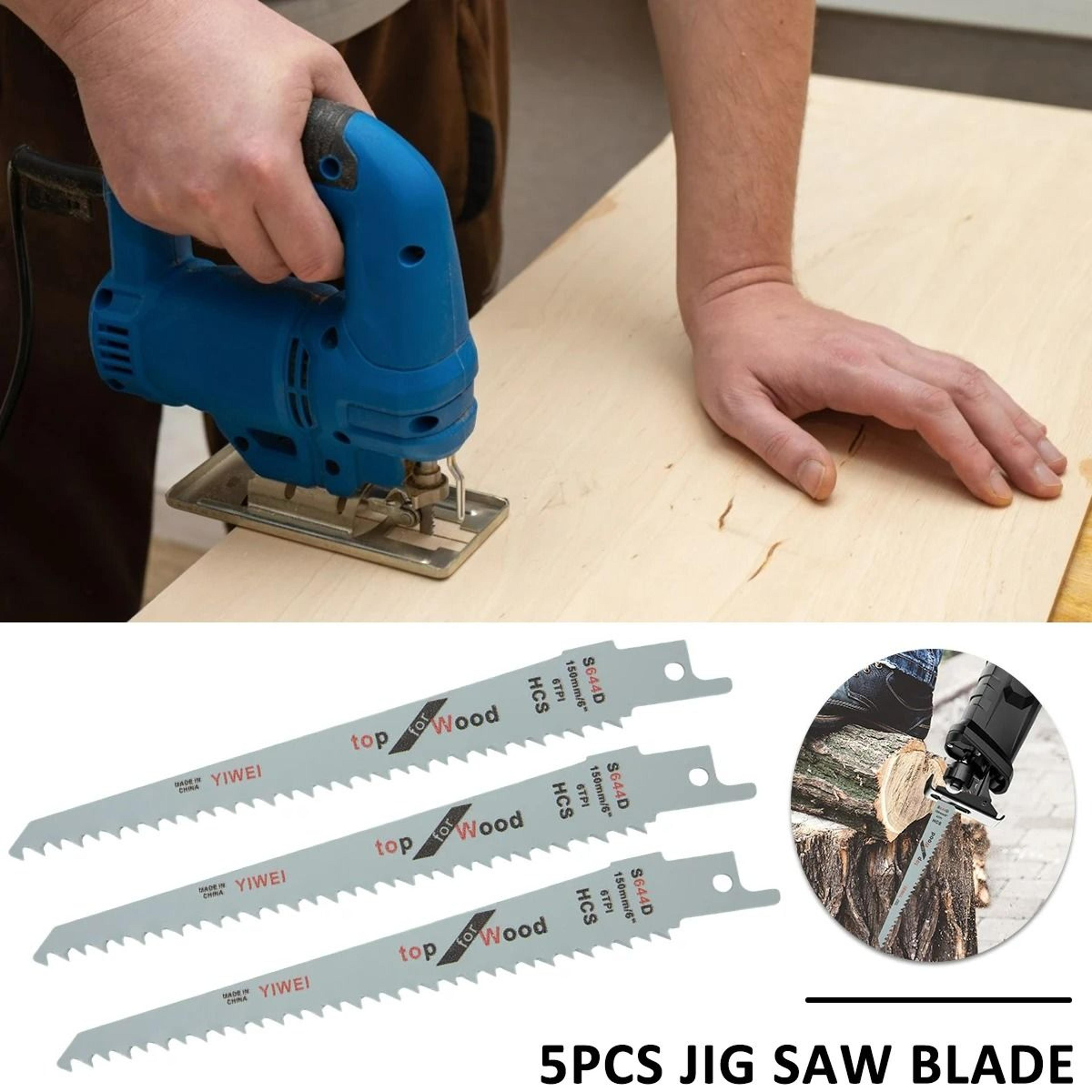 5Piece MultiPurpose Reciprocating Sabre Saw Blade Set For Wood  Metal Cutting 2