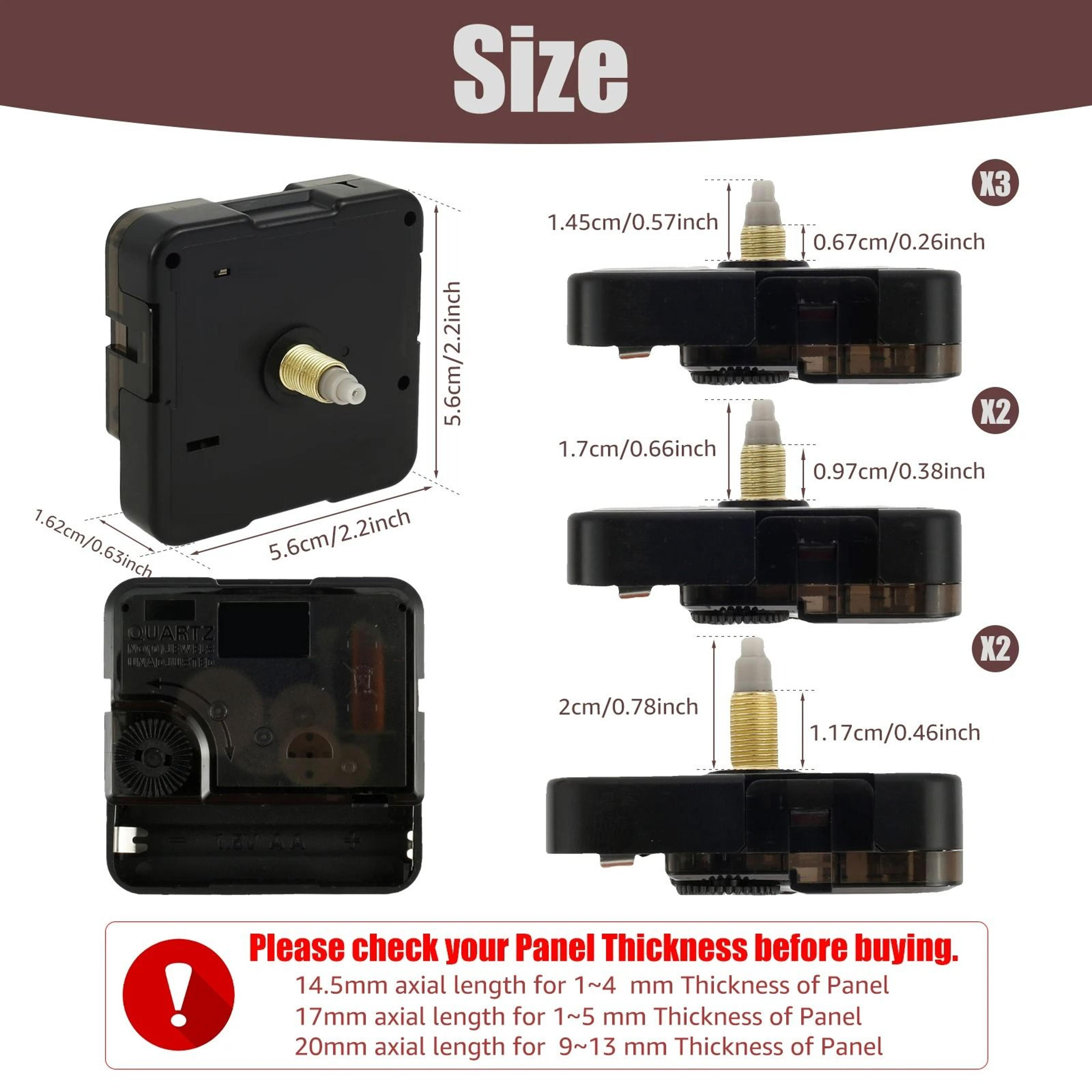 Silent Quartz Clock Movement Mechanism BatteryPowered Kit  MultiStyle Aluminum Hands 2