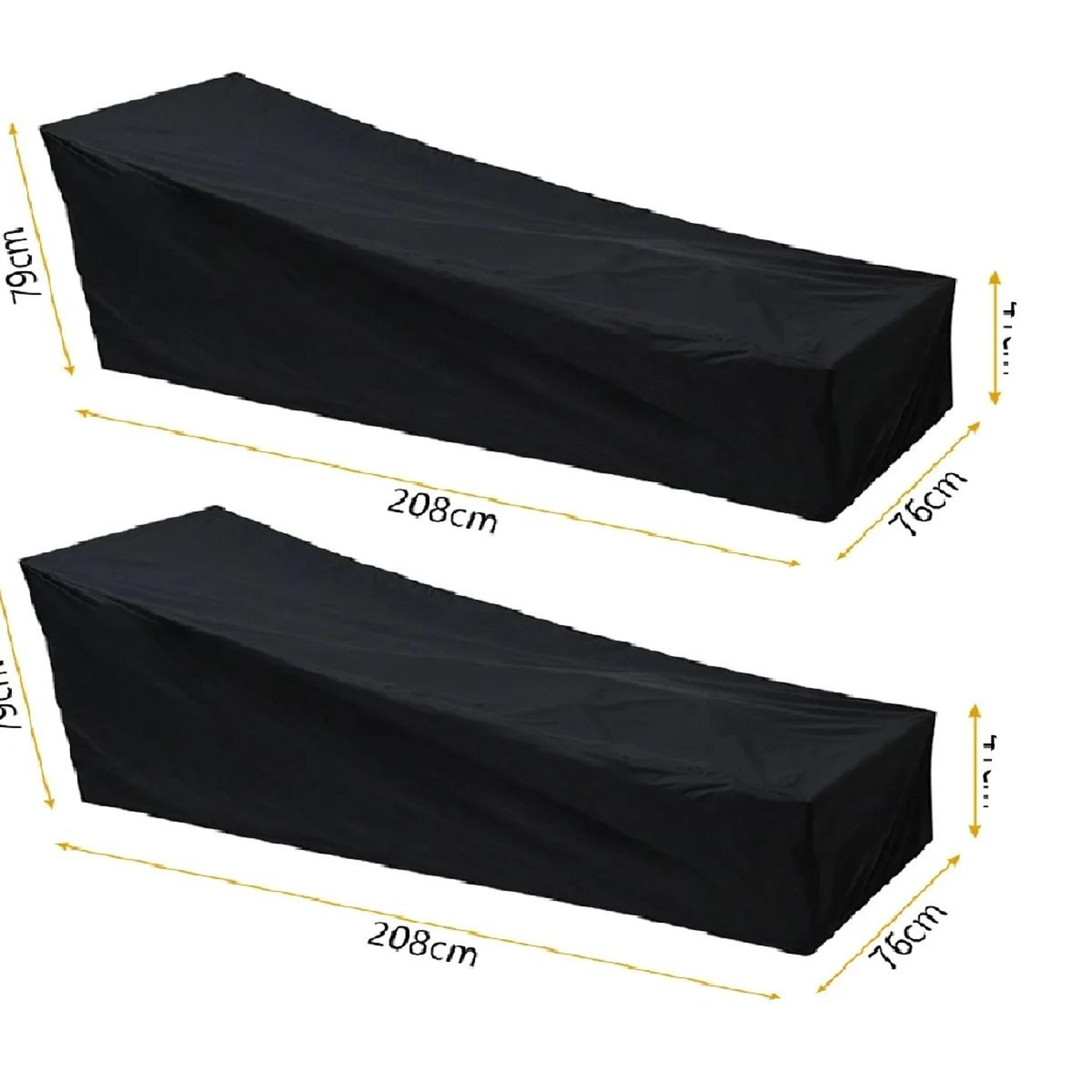 HeavyDuty Waterproof Outdoor Sunbed Cover  Weatherproof Patio Lounge Chair Recliner Protector 8