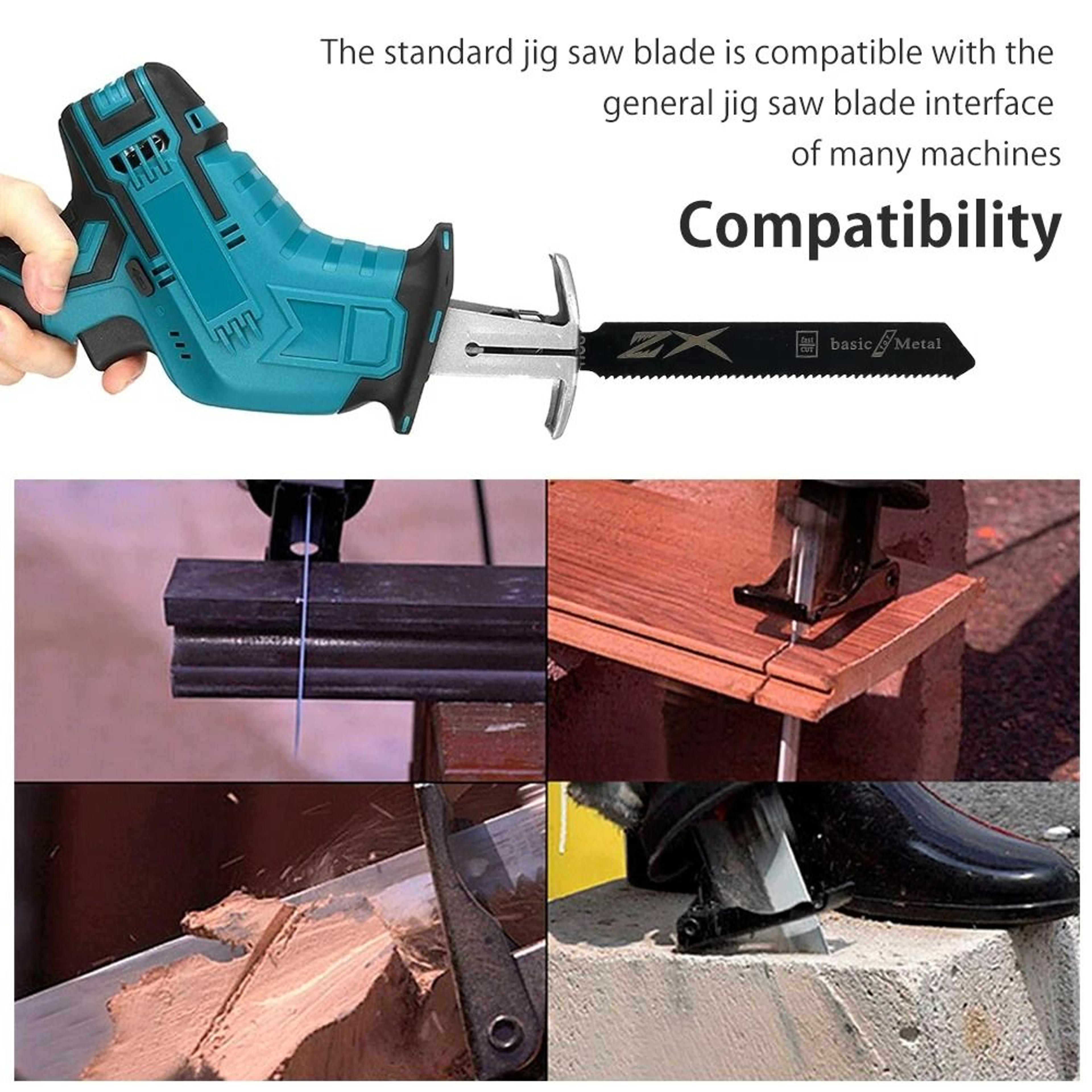 20Piece MultiPurpose TShank Jigsaw Blade Set  Assorted HighCarbon Steel Cutting Matrix 3