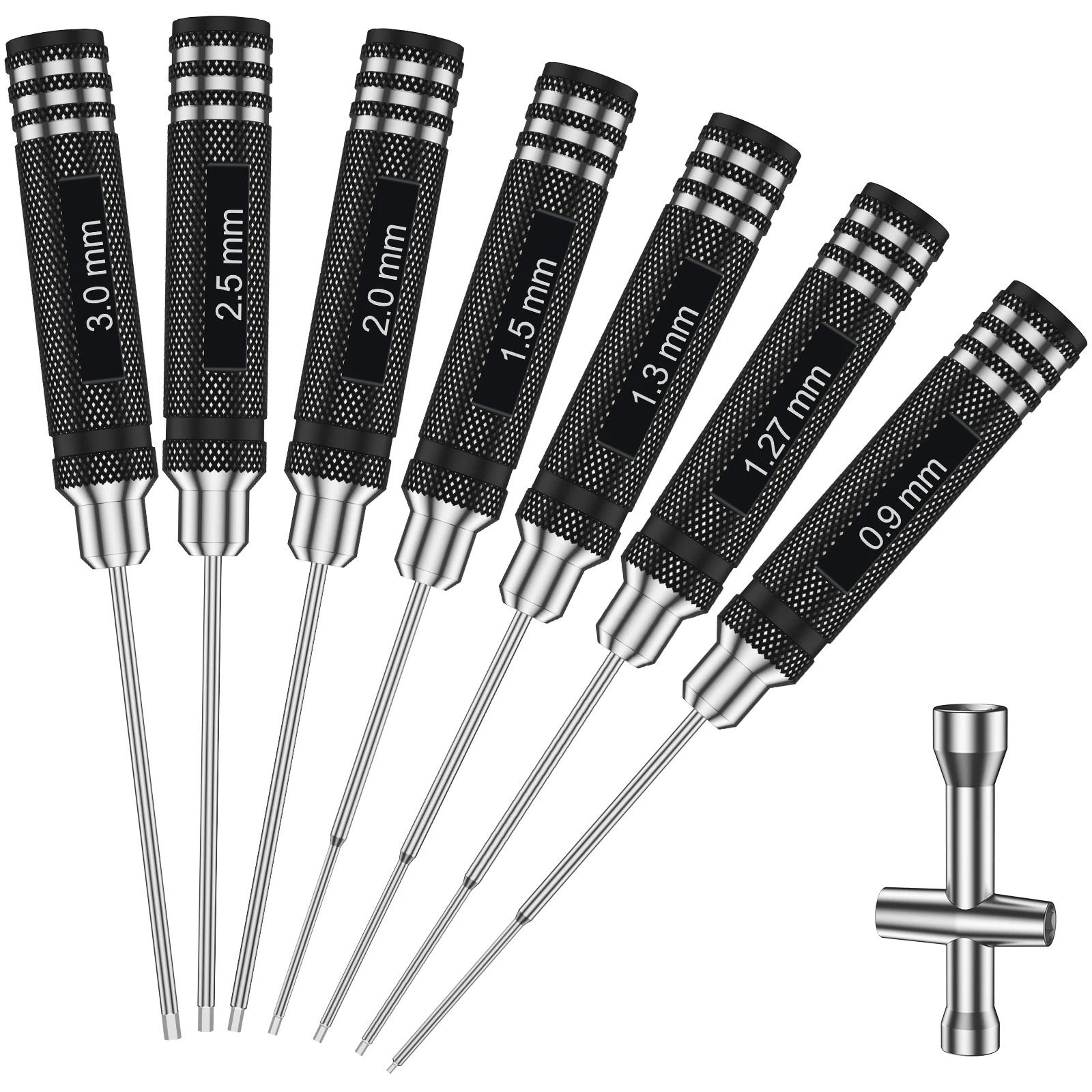 Precision Hex Screwdriver Set  7Piece Metric RC Hobby Tool Kit 7
