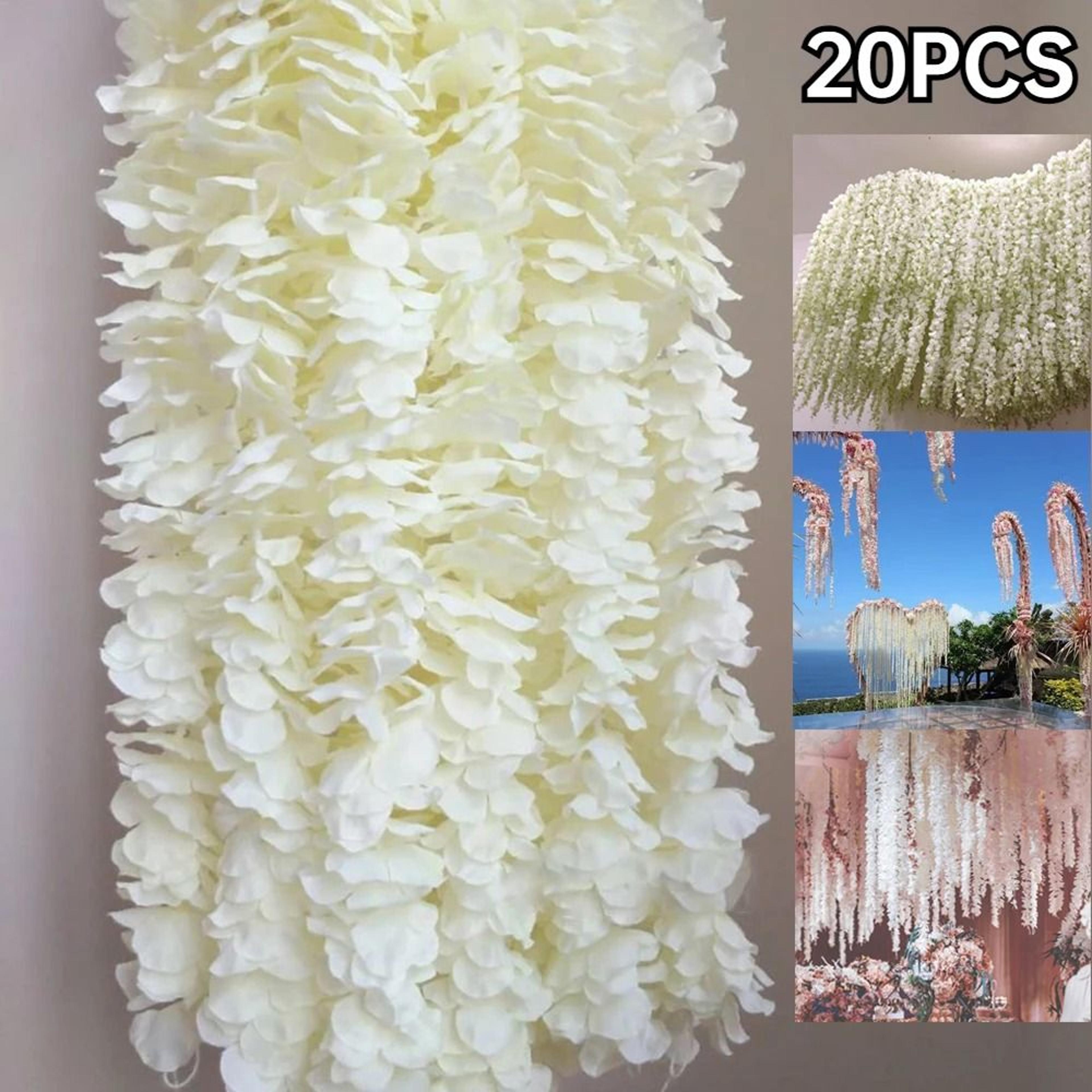 20-piece artificial silk wisteria vine set – 1m hanging garland for weddings & parties