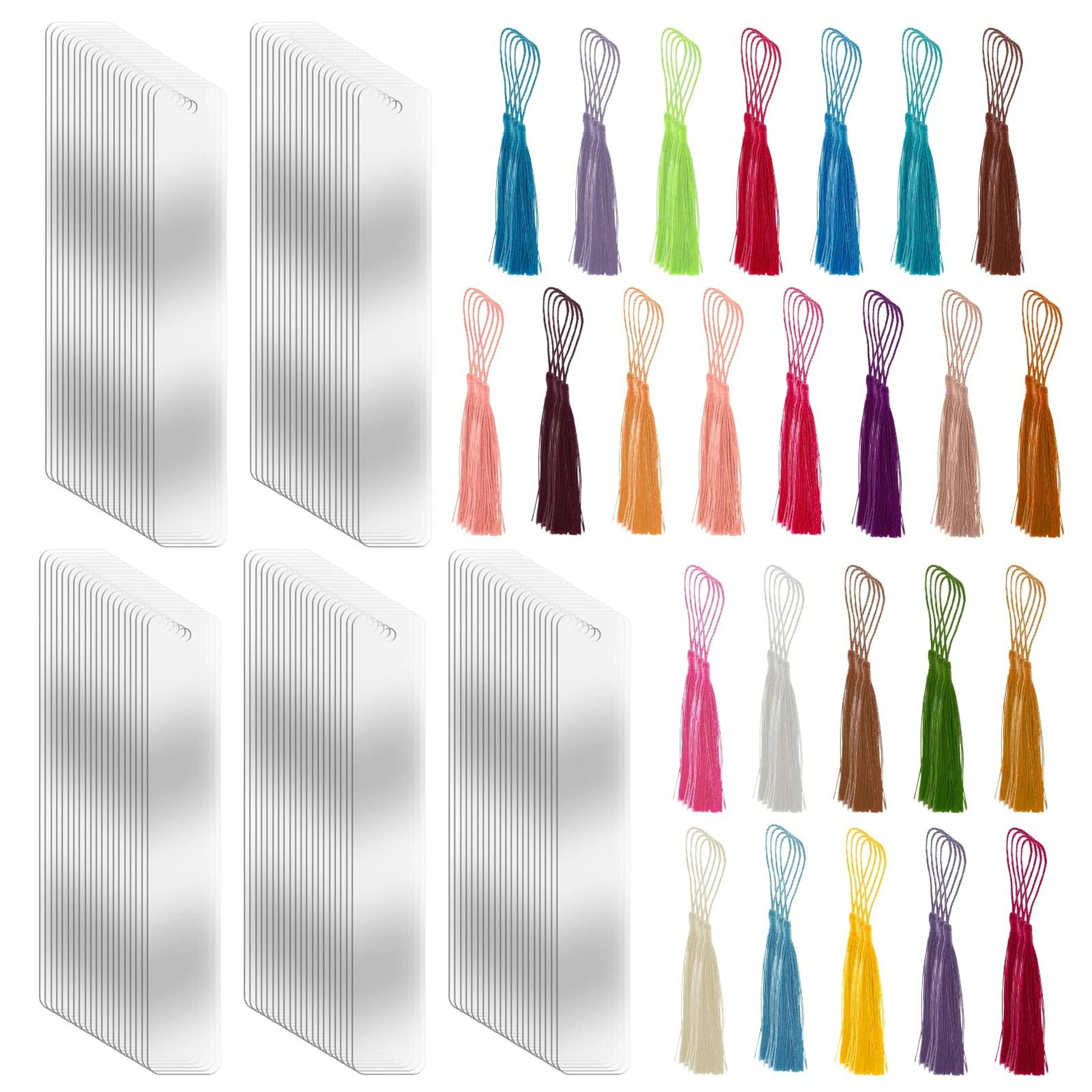 200Piece Clear Acrylic Bookmark Set  Waterproof CorrosionResistant Blank Markers For Crafting 6