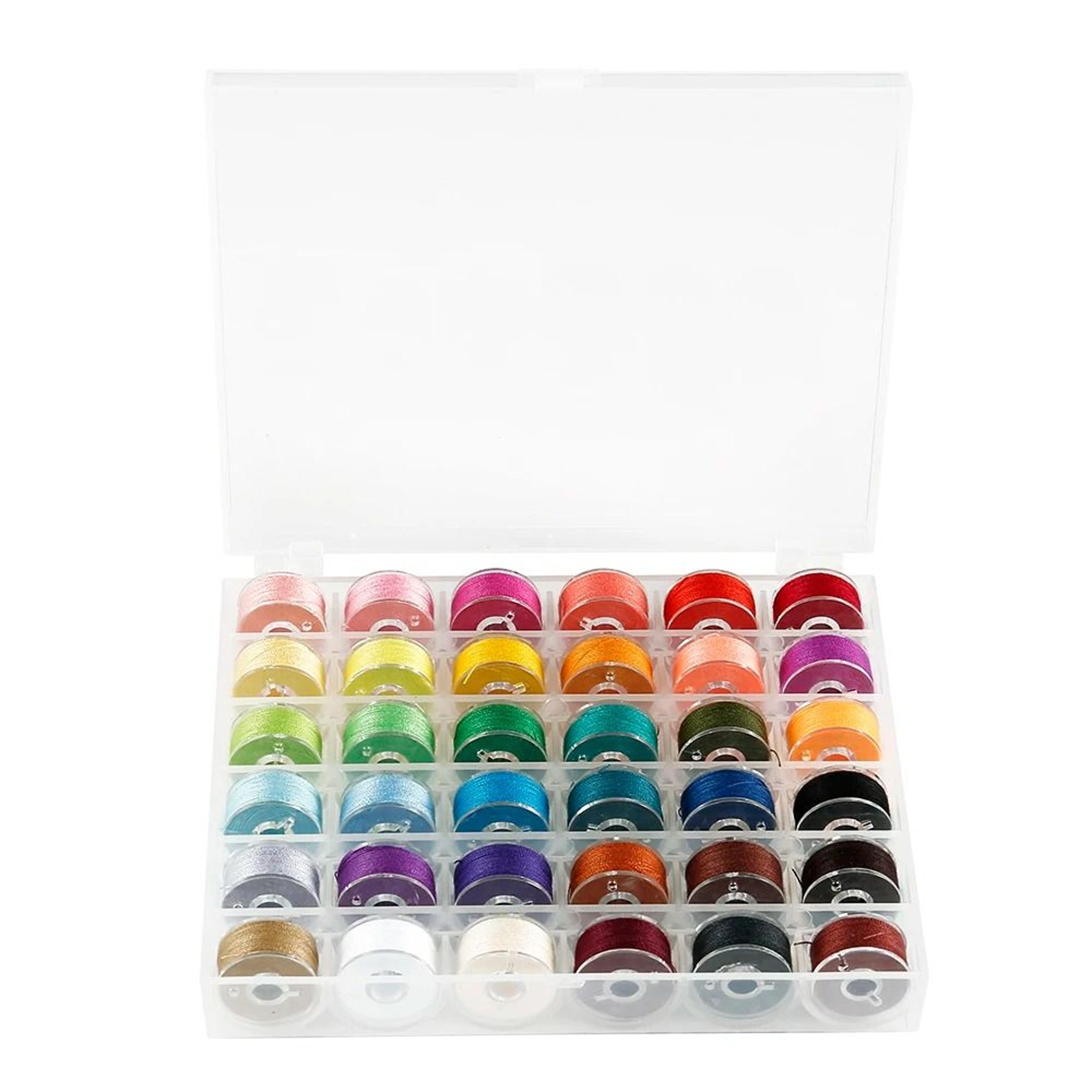 Bobbins And Sewing Thread Kit  Assorted Colors Polyester Thread Set For Hand And Machine Sewing 8