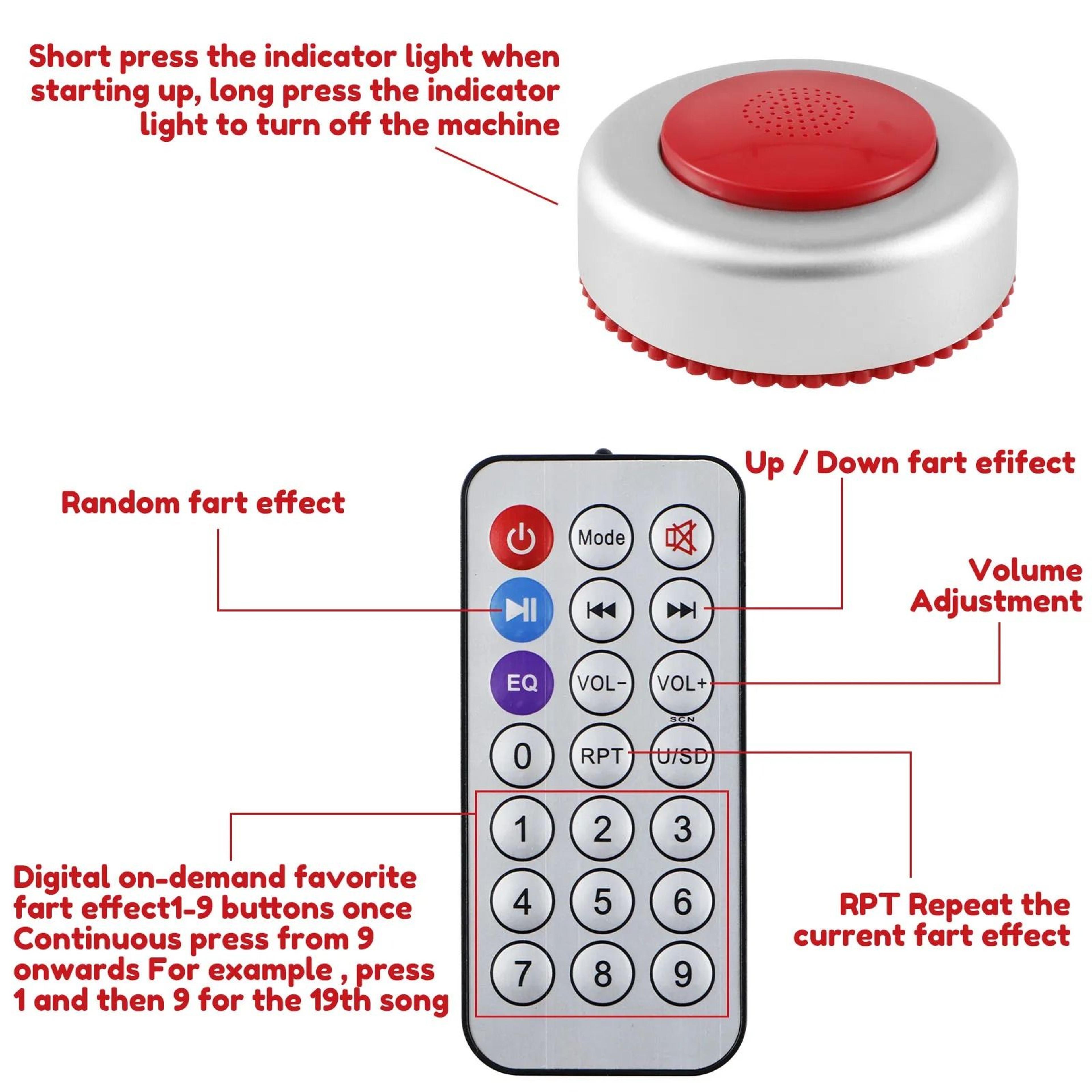 Wireless Fart Machine  Ultimate Prank Toy With 50 Realistic Sounds For Parties And Office Fun 3