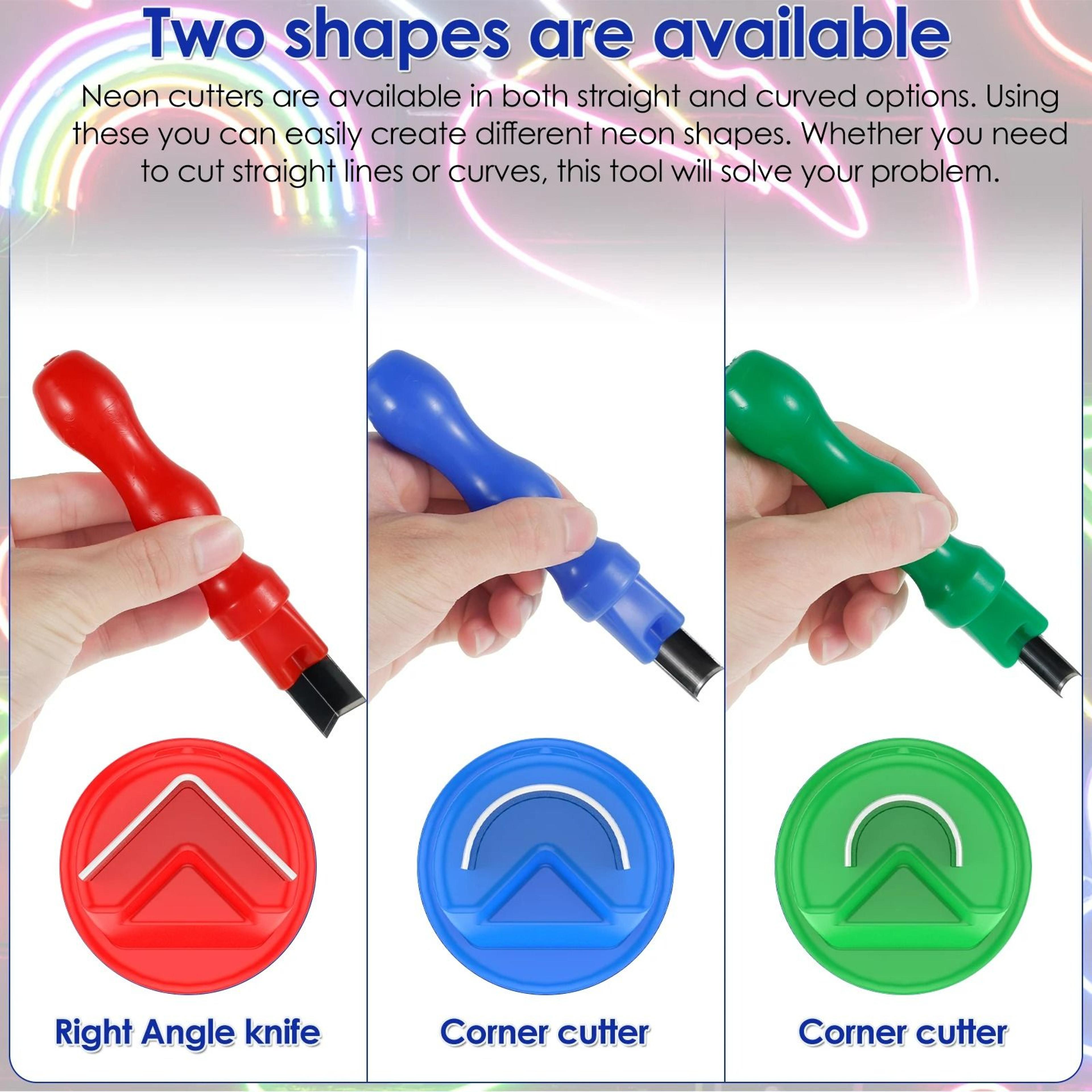 3Piece Neon Light Cutter Set  Portable HSS Hand Tool For Precision Neon Strip Trimming 2