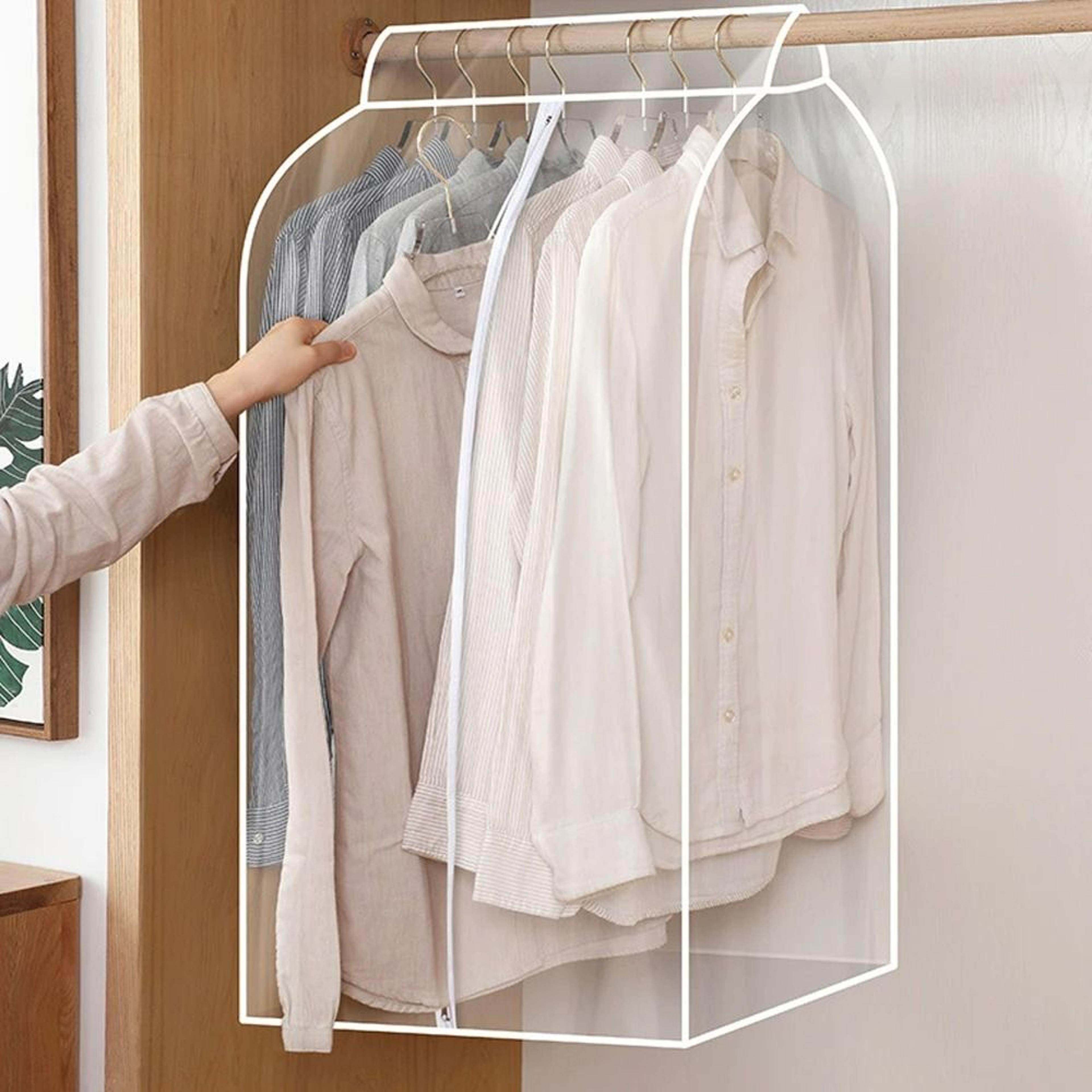 Hanging Clothes Dust Cover  Wardrobe Storage Organizer For Dress Garment Suit And Coat Protection 1