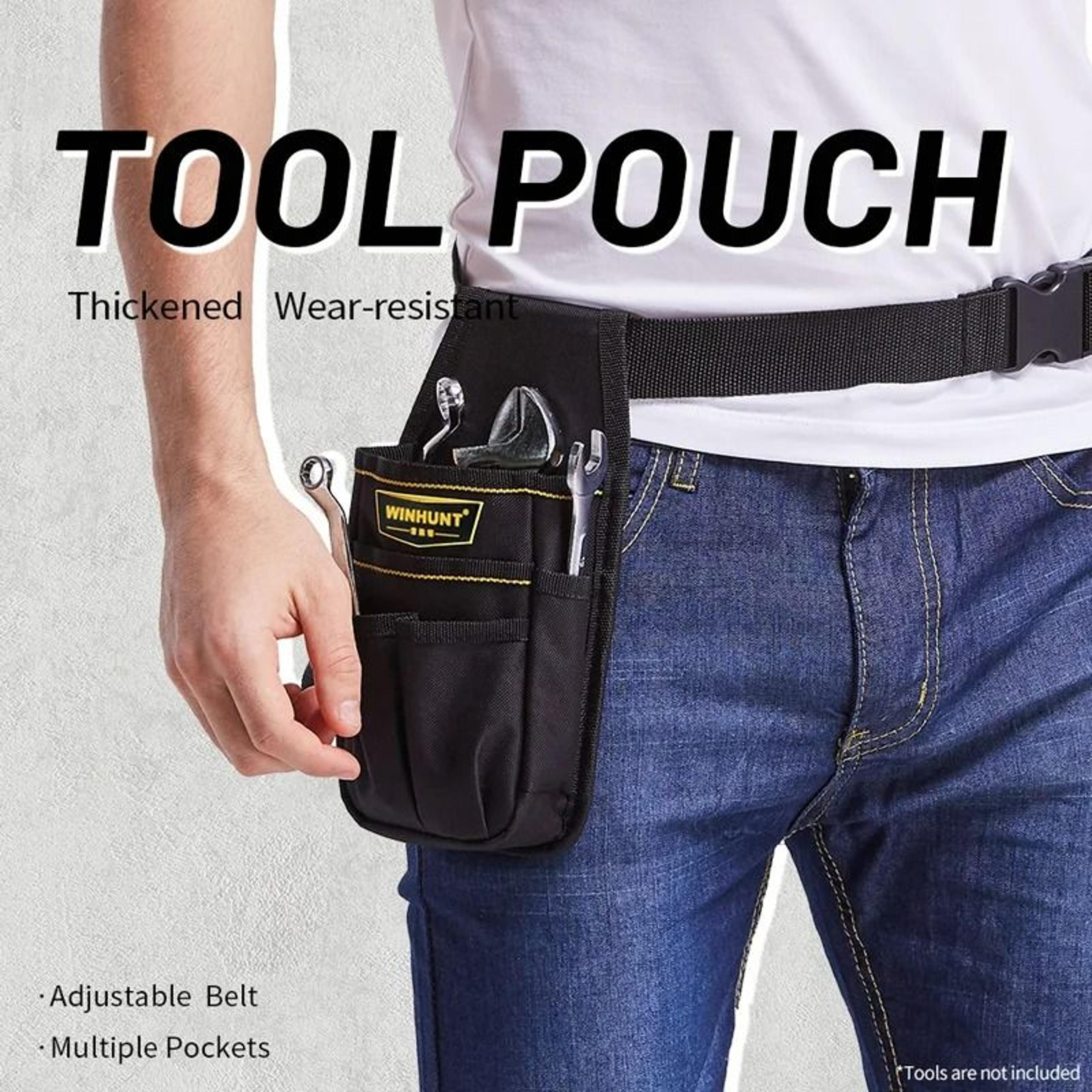 HeavyDuty Tool Pouch  Utility Mini Organizer With Belt Clip For Electricians Carpenters And Constru 1