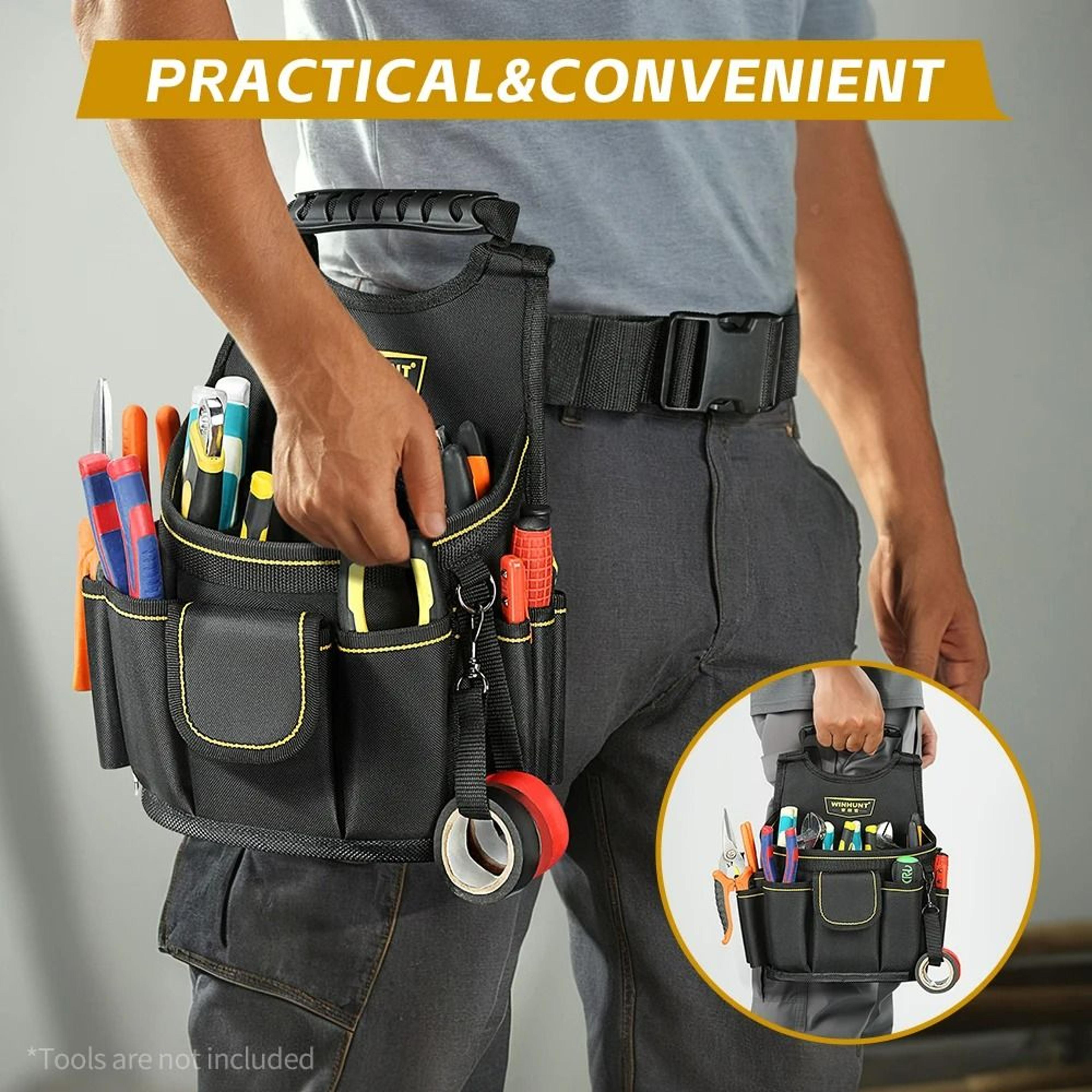 electrician tool pouch – heavy-duty storage organizer for professional electricians and maintenance repair technicians