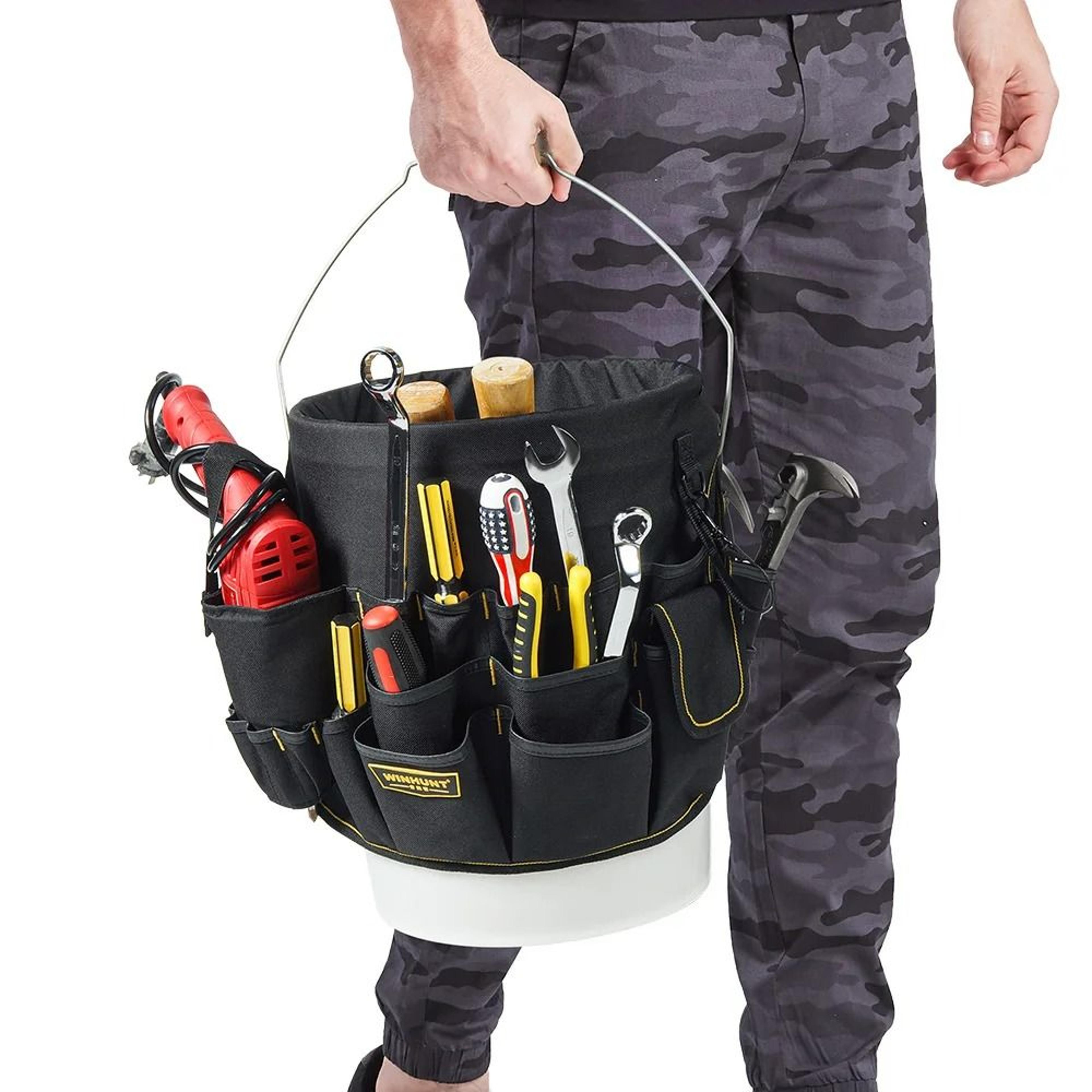 Hardware Tool Bucket Bag  Multifunctional Repair And Paint Bucket Organizer Attachment 3