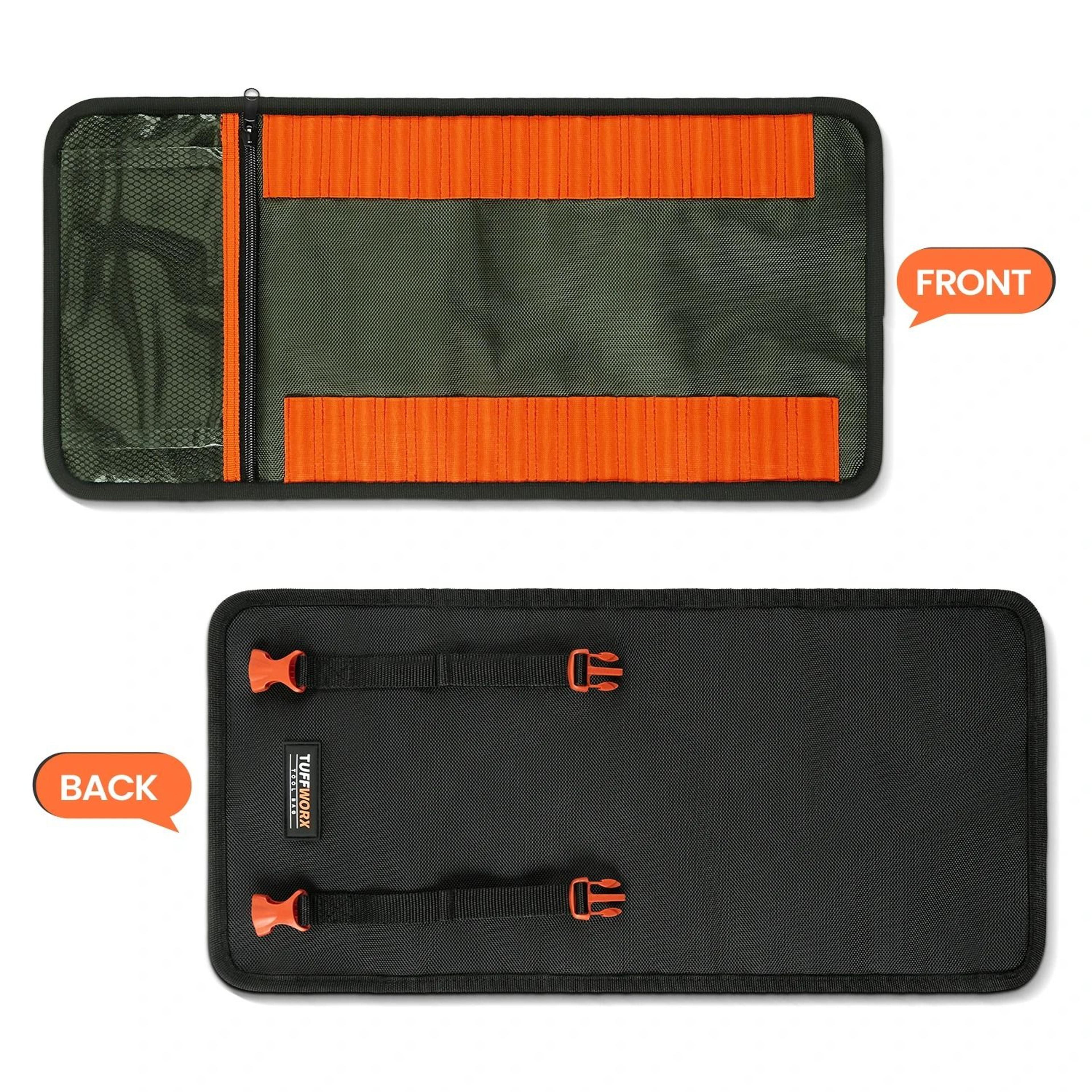 RollUp Tool Bag  Portable Foldable Hardware Storage Organizer For Vehicles And Workshops 4
