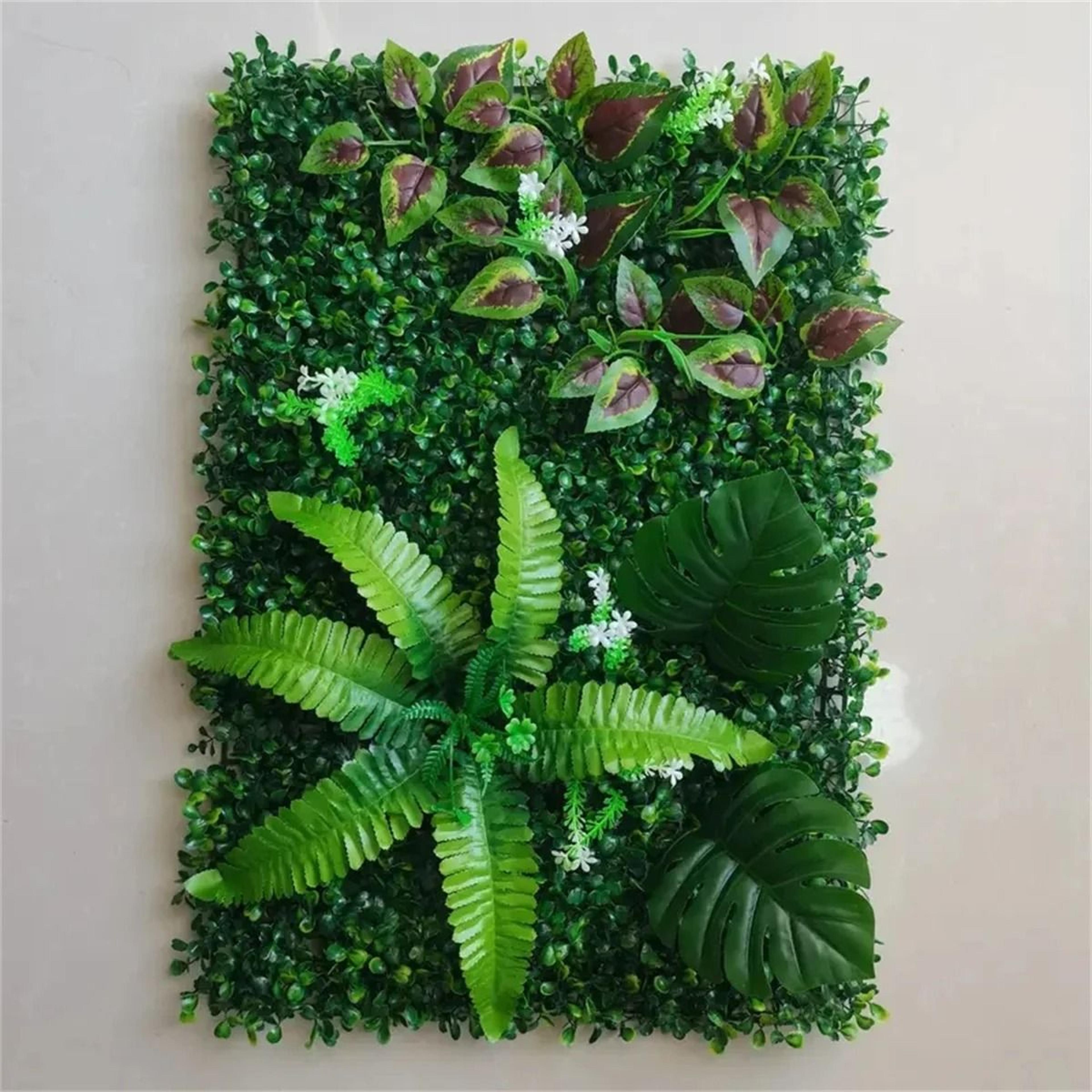 3d bionic greenery panel – simulation plant background wall decoration & outdoor lawn fake grass