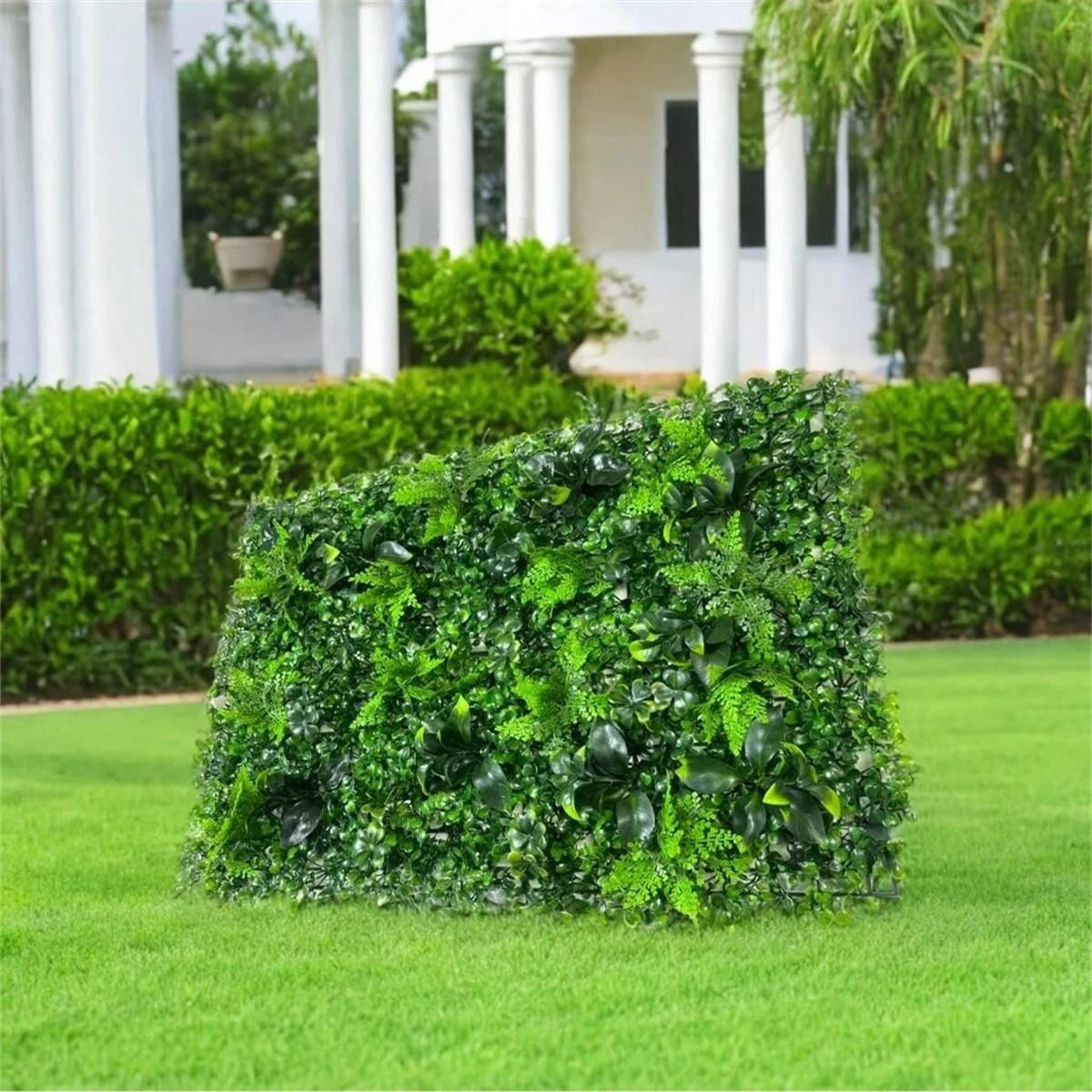 UVProtected Artificial Boxwood Panel  Ivy Privacy Fence Screen And Faux Greenery Backdrop For Indoo 3