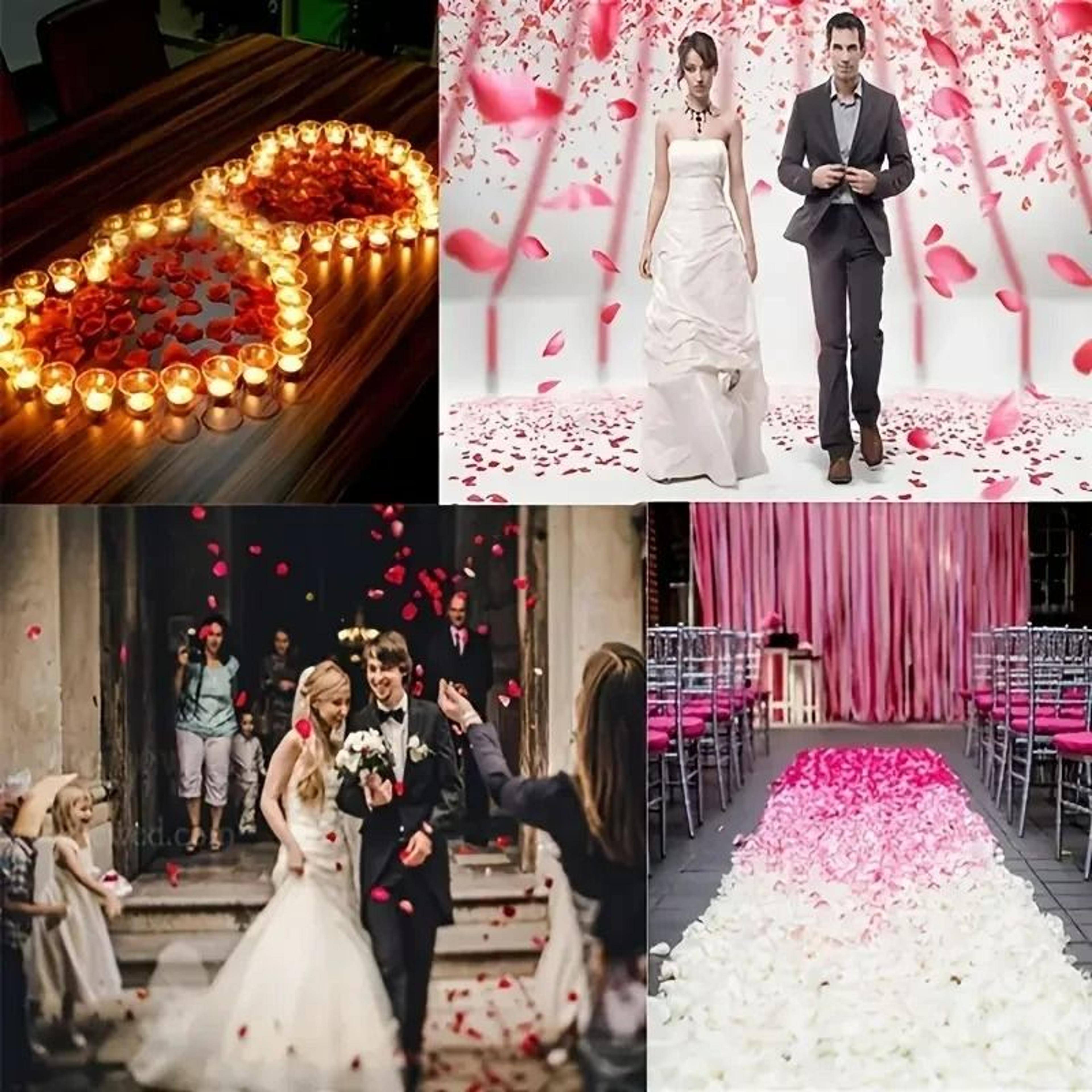 5000Piece Artificial Silk Rose Petals Set  Multicolor Romantic Floral Decoration For Valentines Day 6