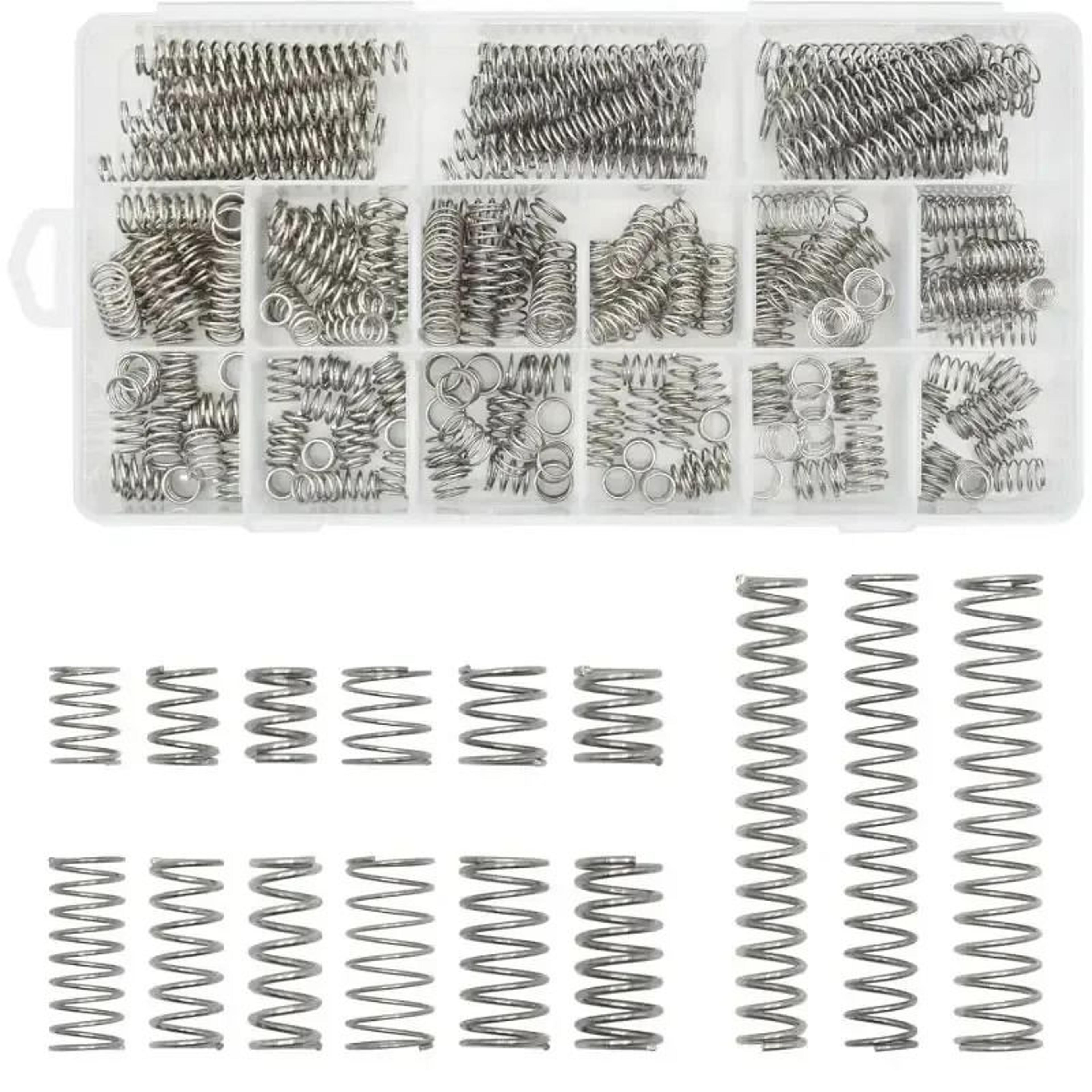 240Piece Stainless Steel Springs Assortment Kit  Compression And Extension Springs Box For Mechanic 4