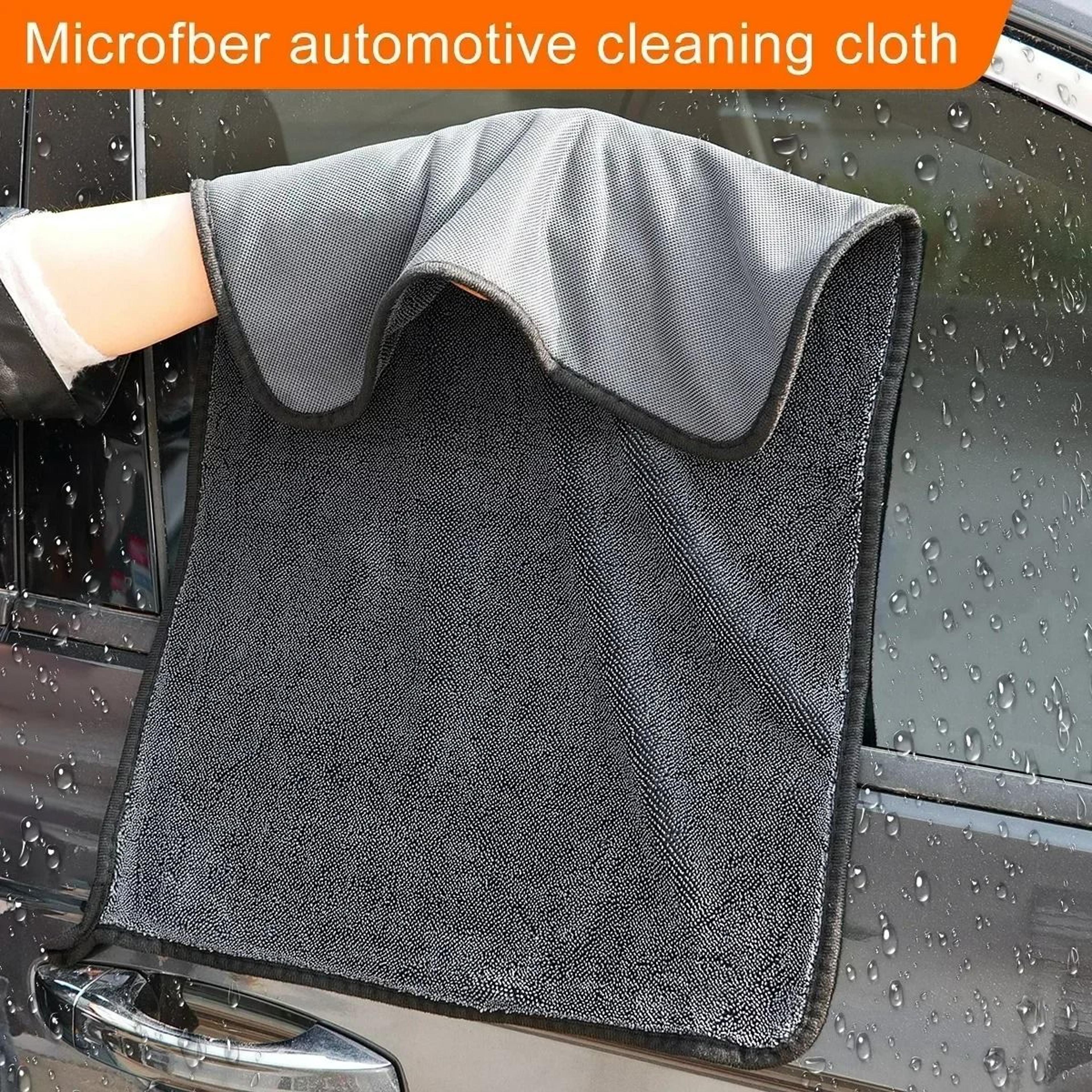 5pcs 1200GSM DoubleSided Twisted Braid Car Detailing Towels  Super Absorbent Cleaning Rags For Car  4