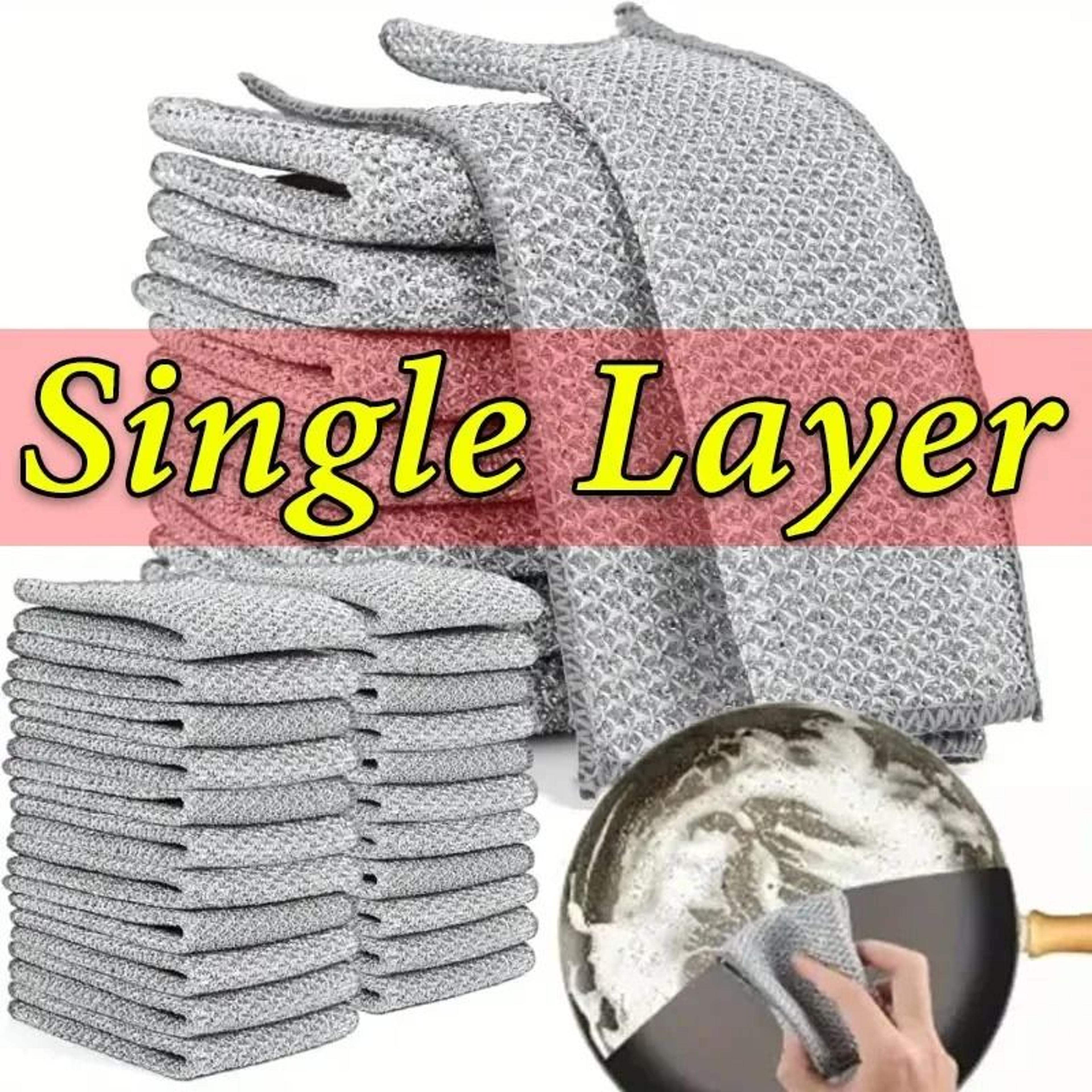Thickened DoubleSided Steel Wire Magic Cleaning Cloths 100Piece Bulk Set 7