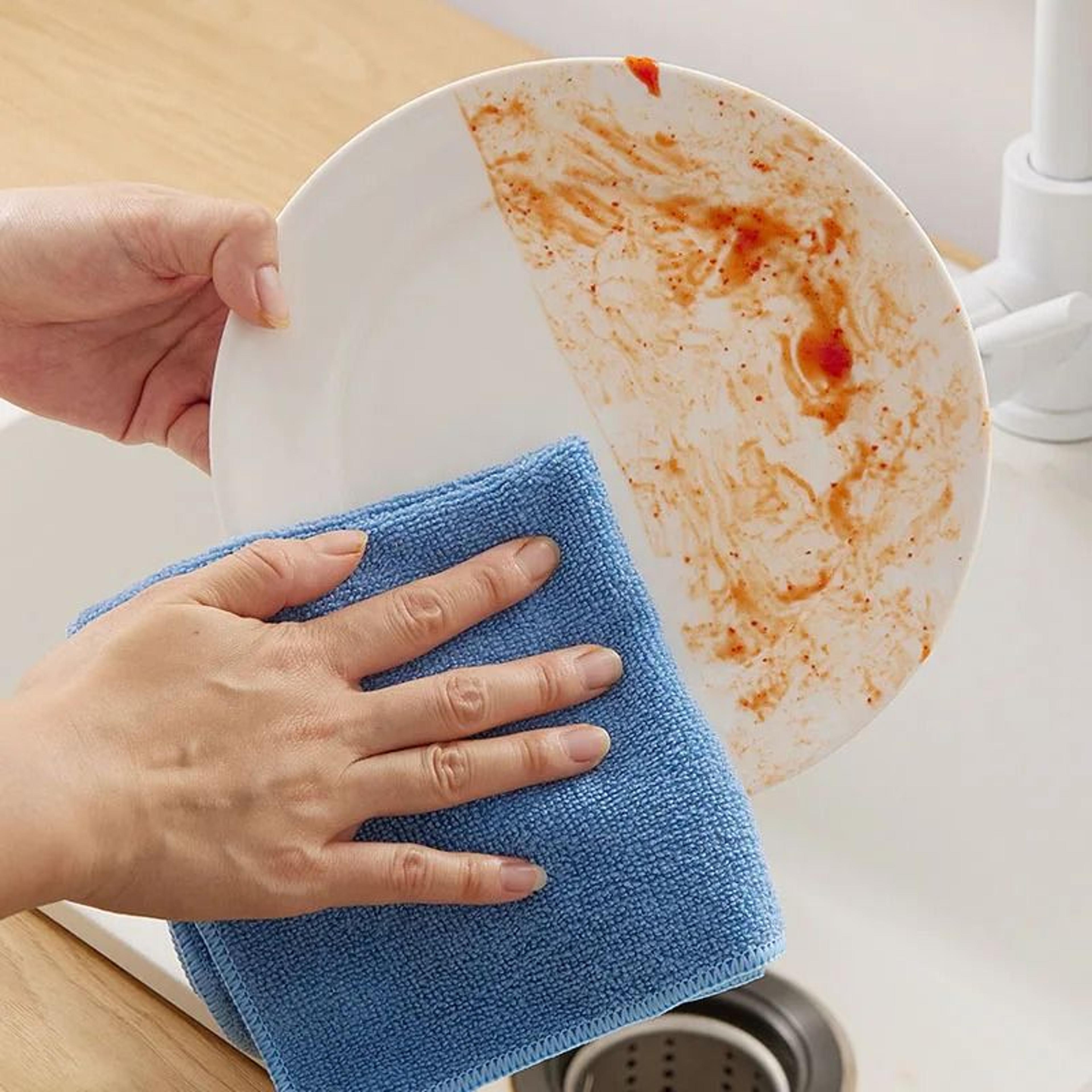 MultiSurface Microfiber Kitchen And Bathroom Cleaning Cloths 0