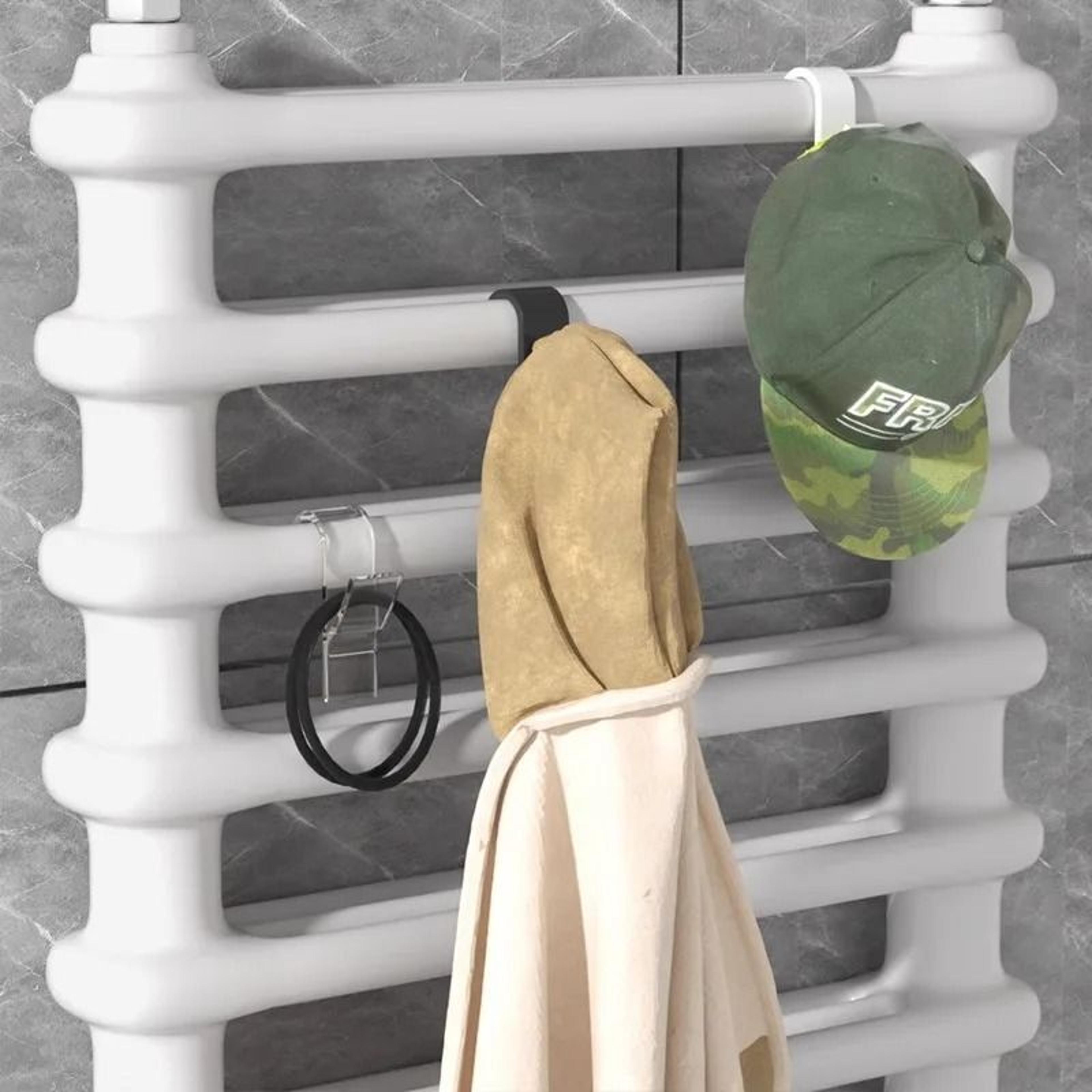 MultiPurpose Heated Towel Radiator Rail Hanger Hooks 12Piece Set 5