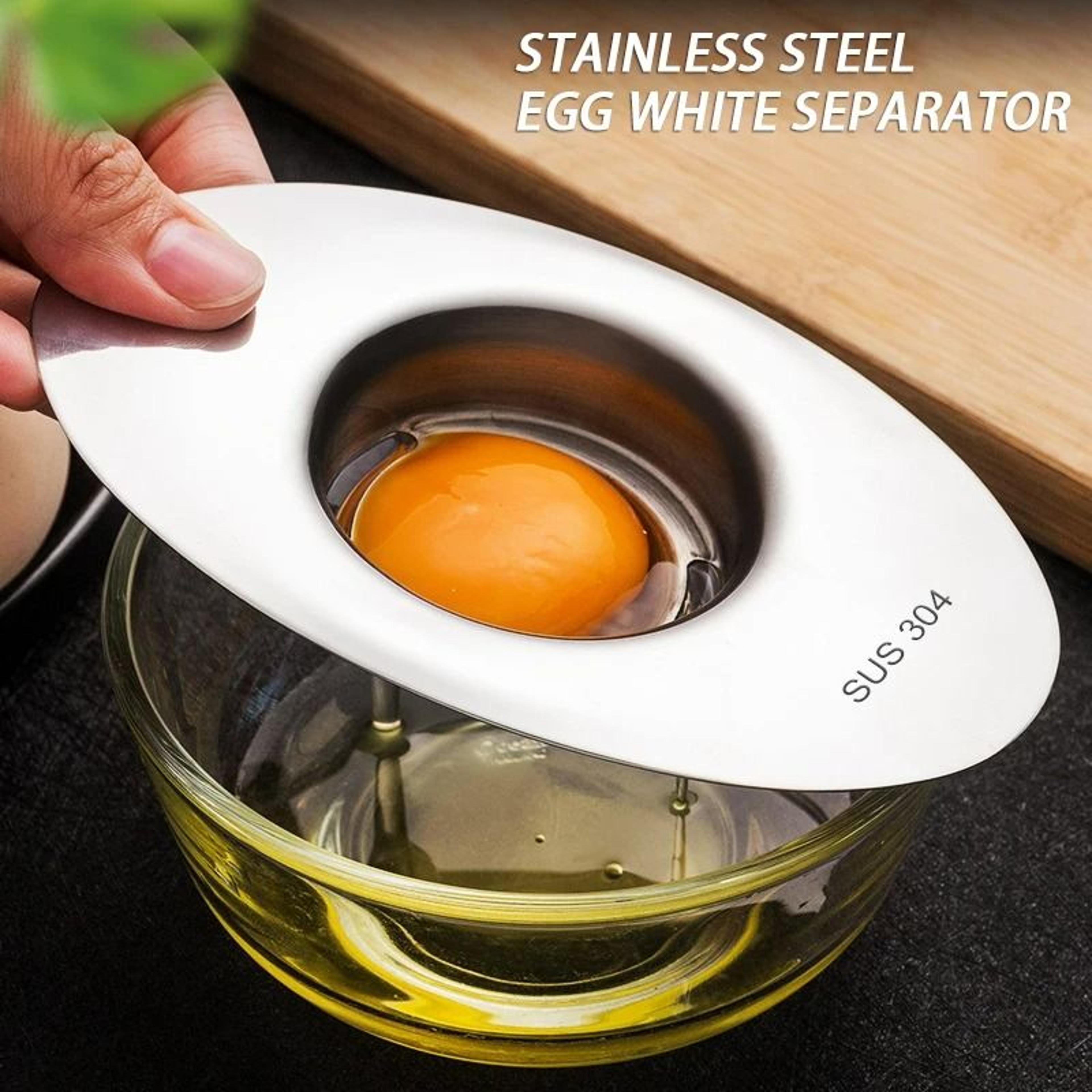 Premium Stainless Steel Egg White Separator Spoon 5