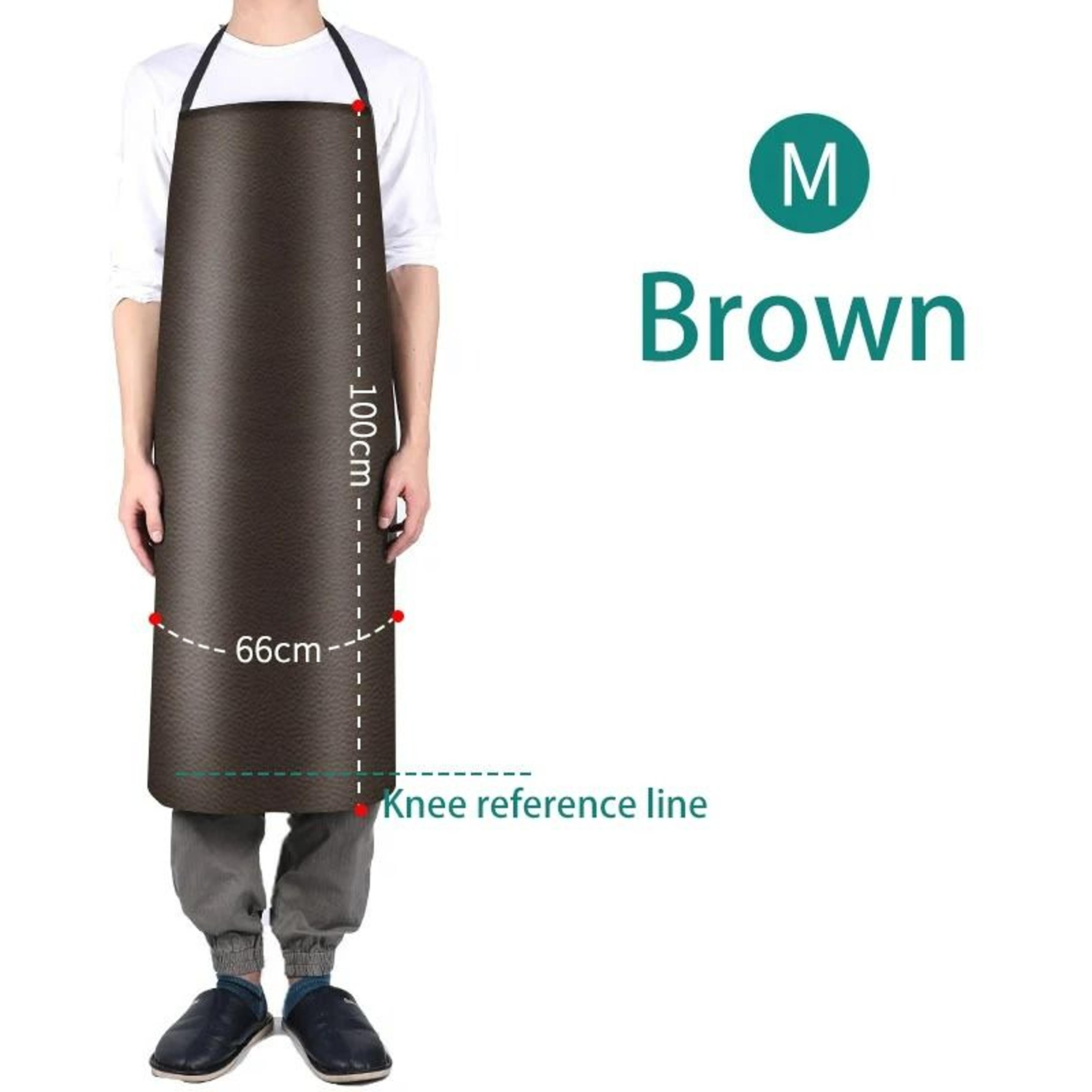 HeavyDuty Waterproof OilProof Extended PU Leather Work Apron 13