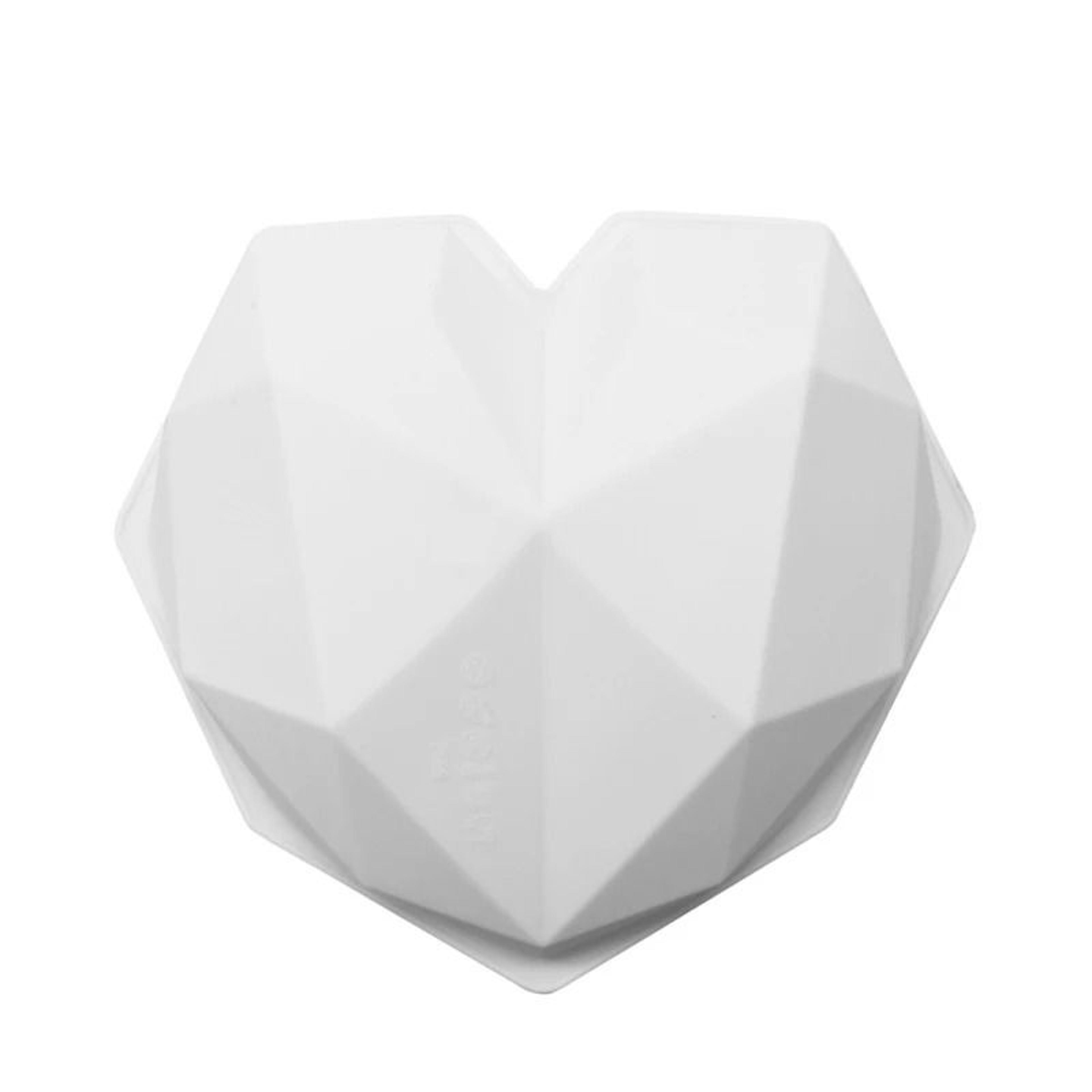 3D Diamond Heart Silicone Baking  Craft Mold 7