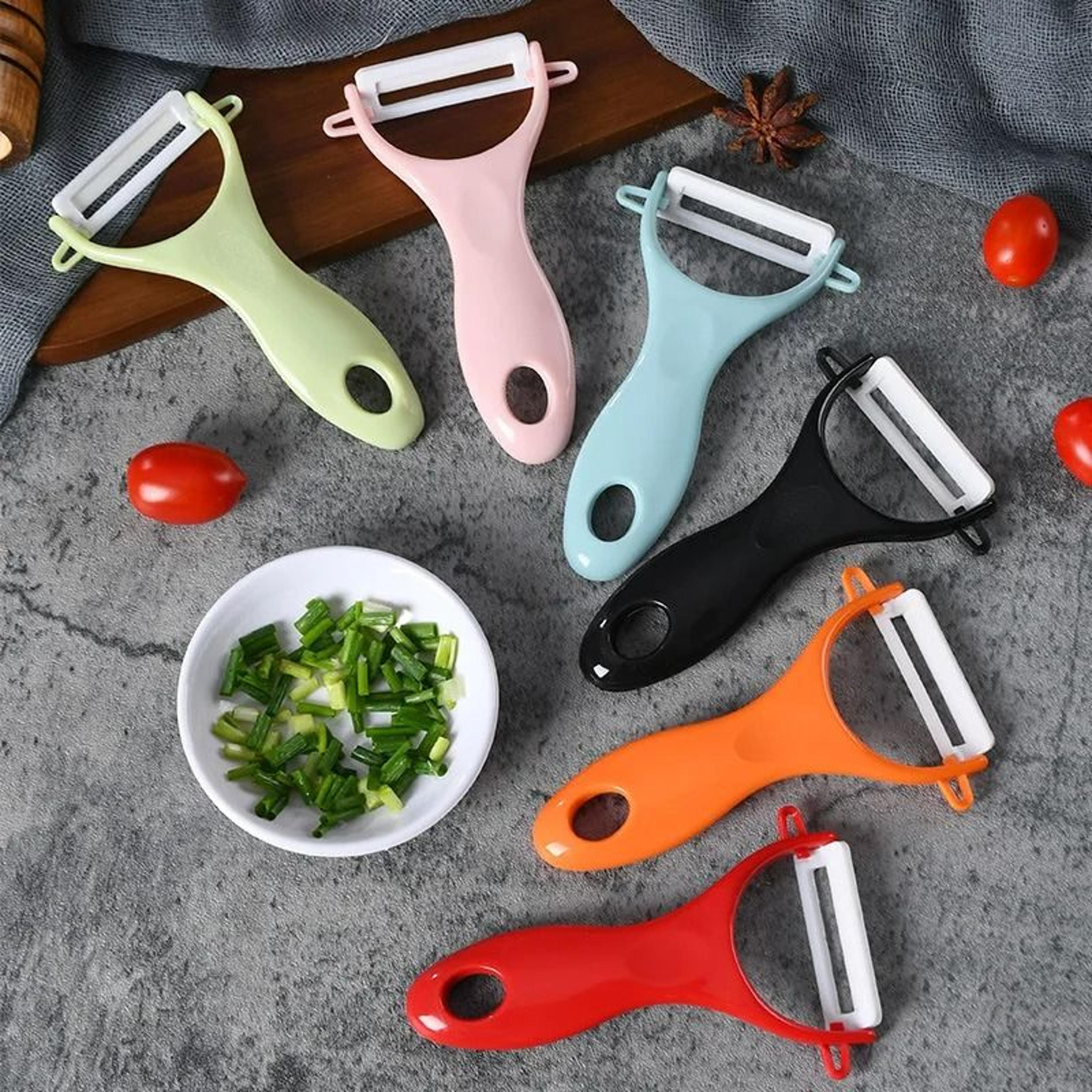 premium multi-function ceramic fruit & vegetable peeler set