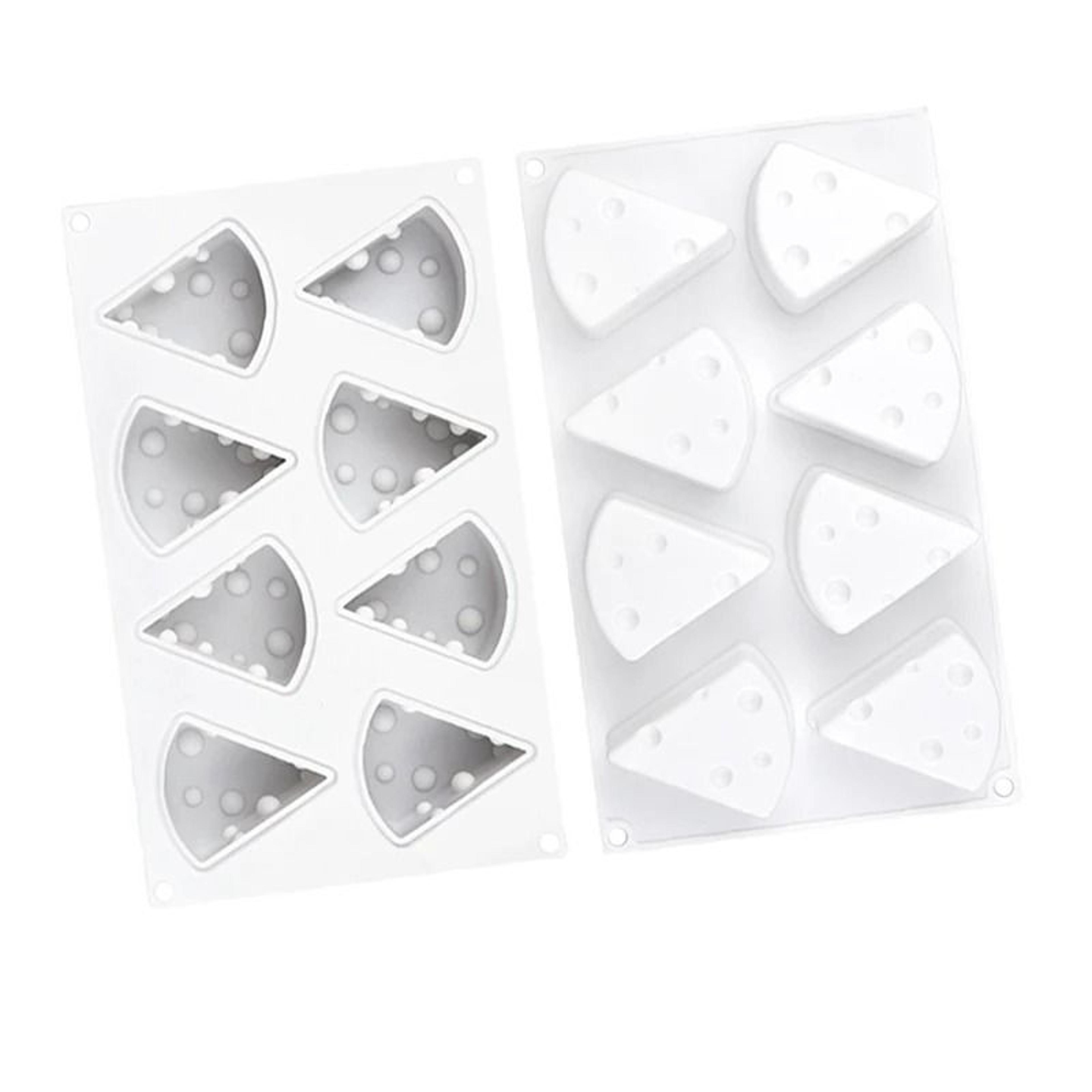 8Cavity Cheese Slice Silicone Dessert  Cake Mold 2