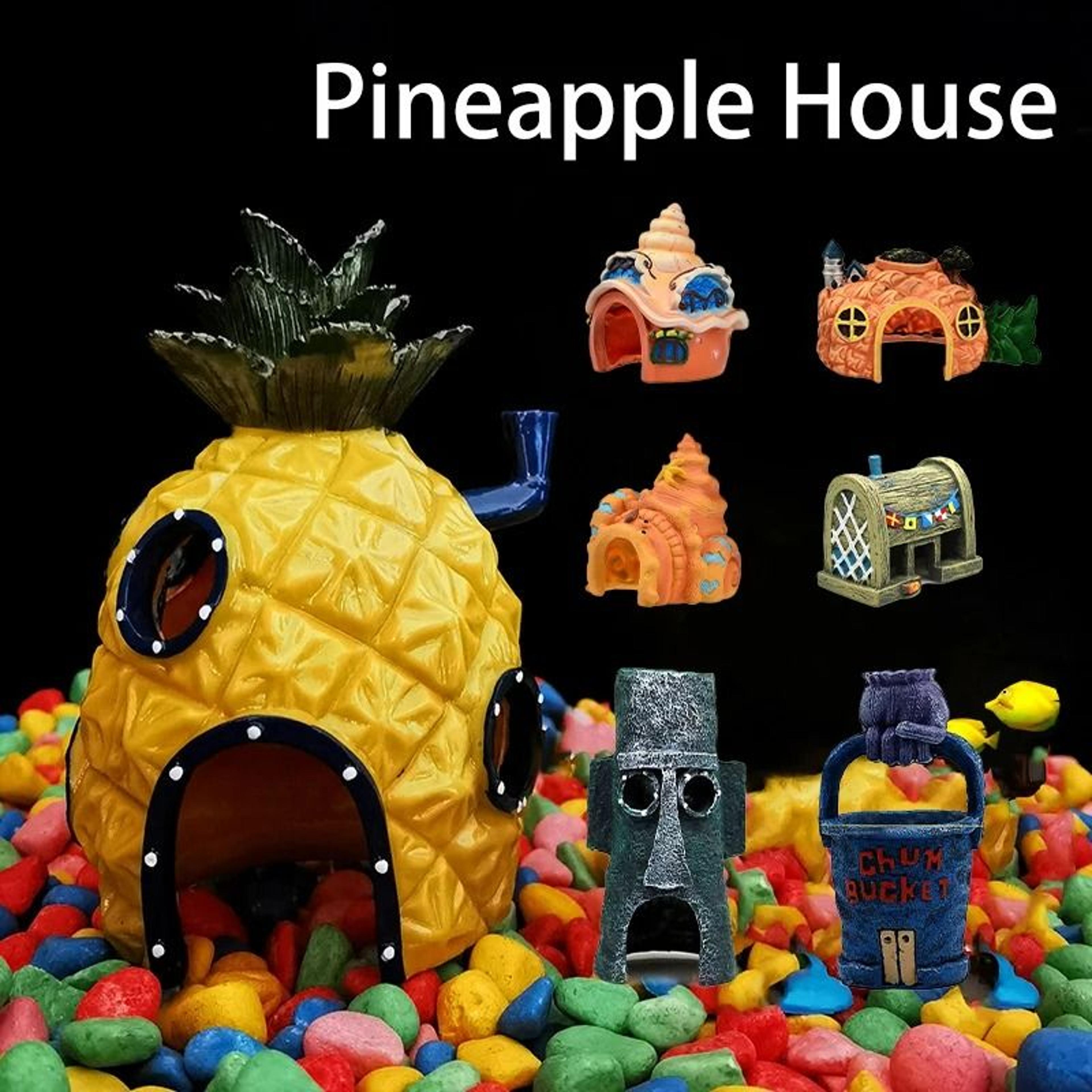 Resin Pineapple Aquarium House  Fish Hideout Cave 0