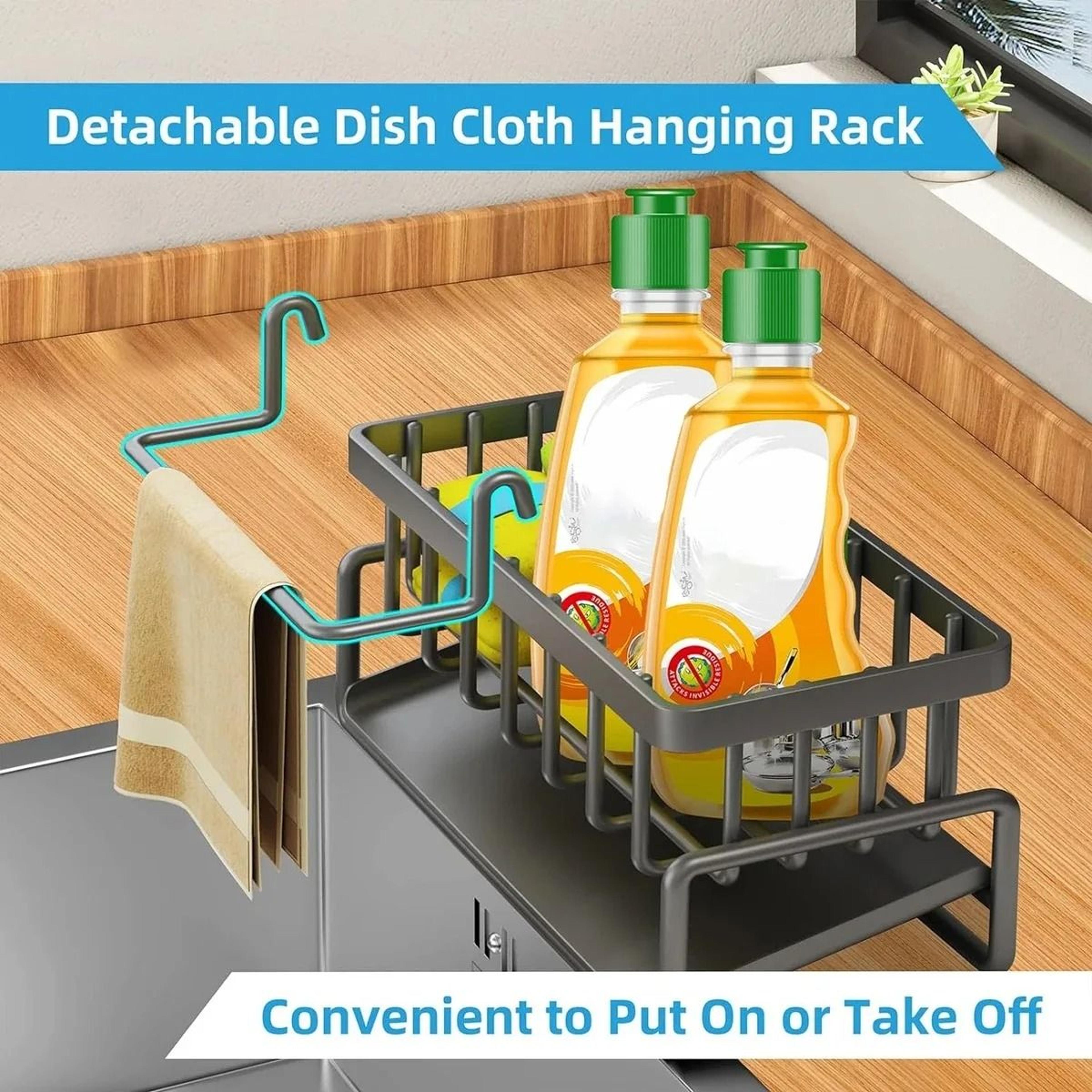 Adjustable Faucet Storage Drain Rack 3