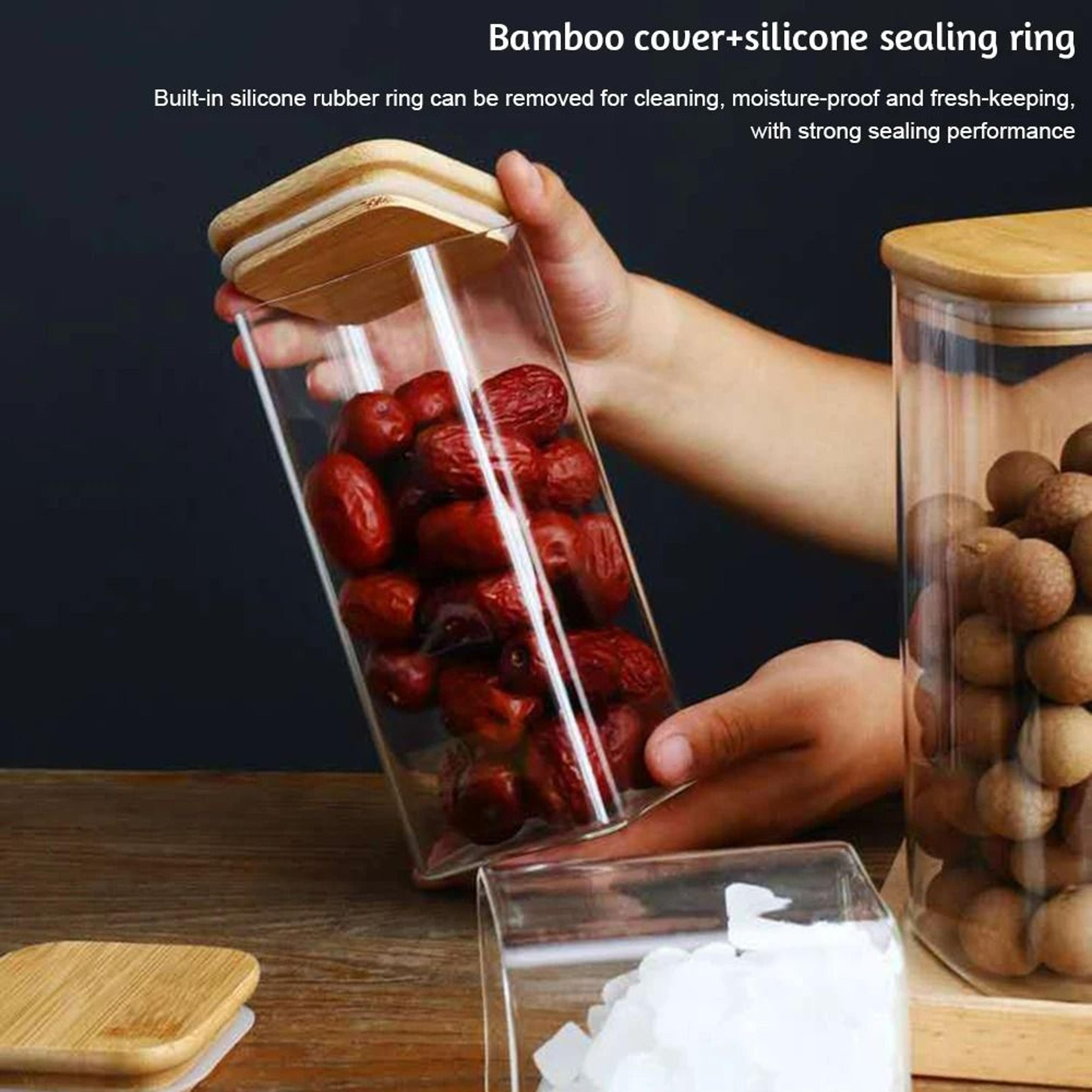 Airtight Borosilicate Glass Storage Jars 0