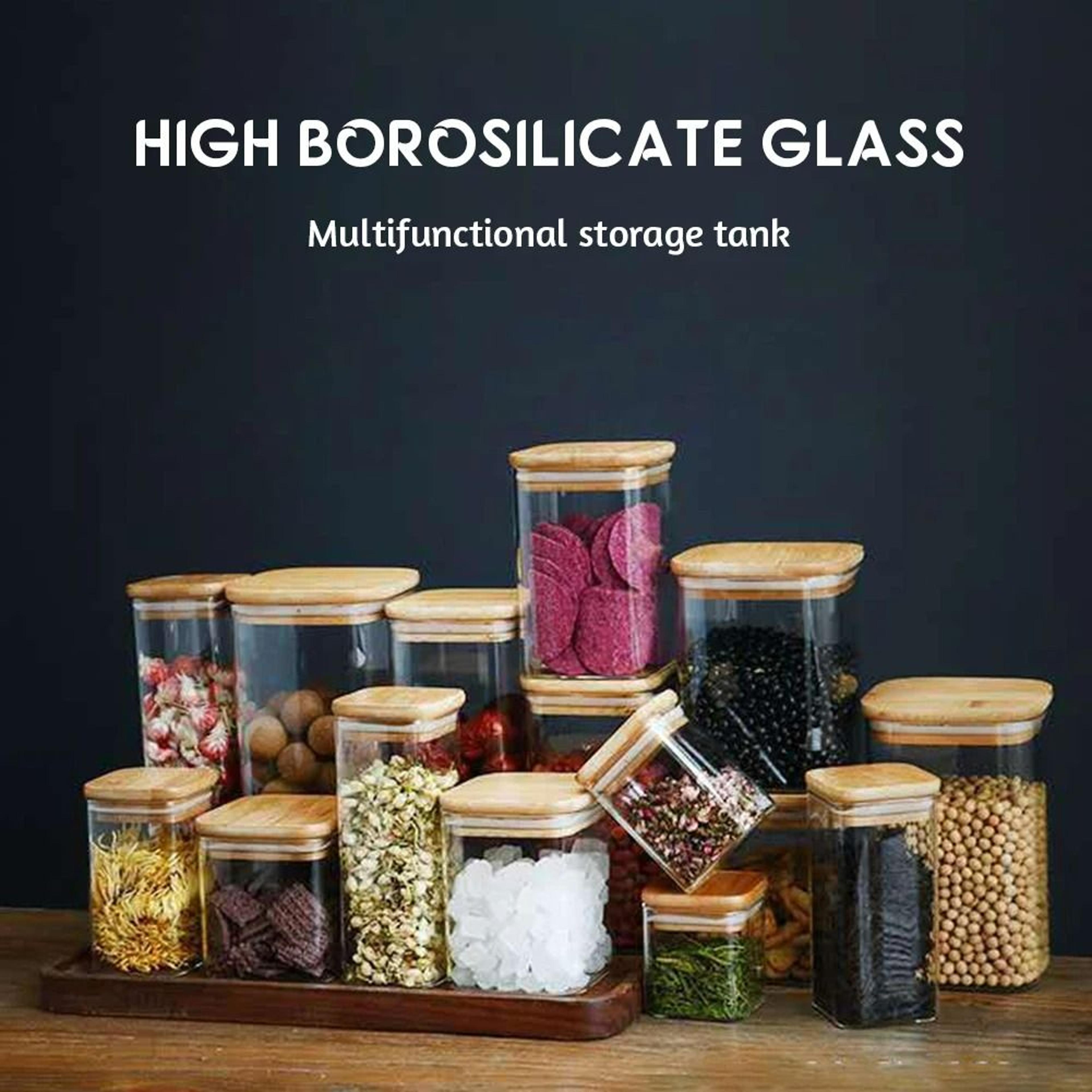 Airtight Borosilicate Glass Storage Jars 4
