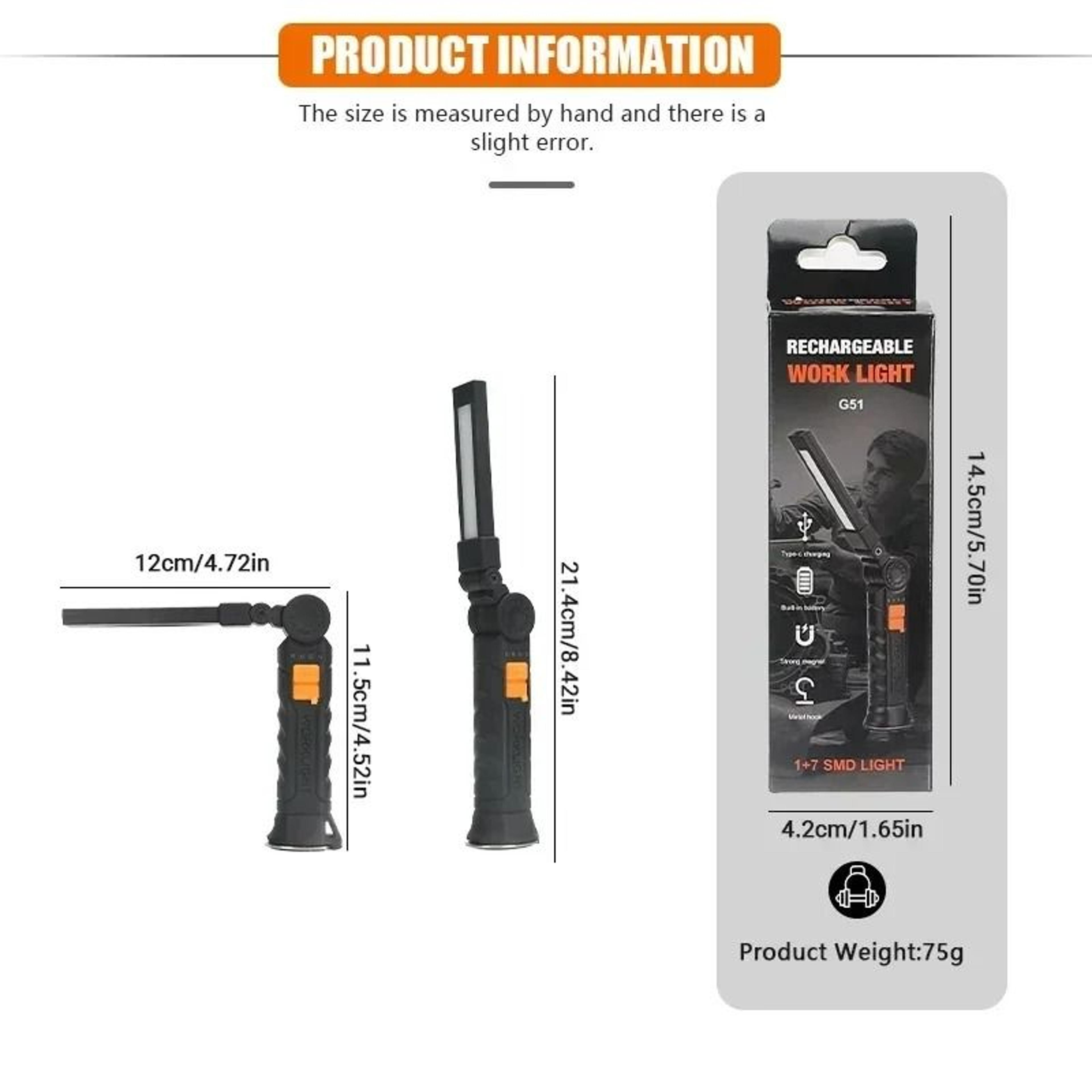 Magnetic LED Work Light  Emergency Lantern 6