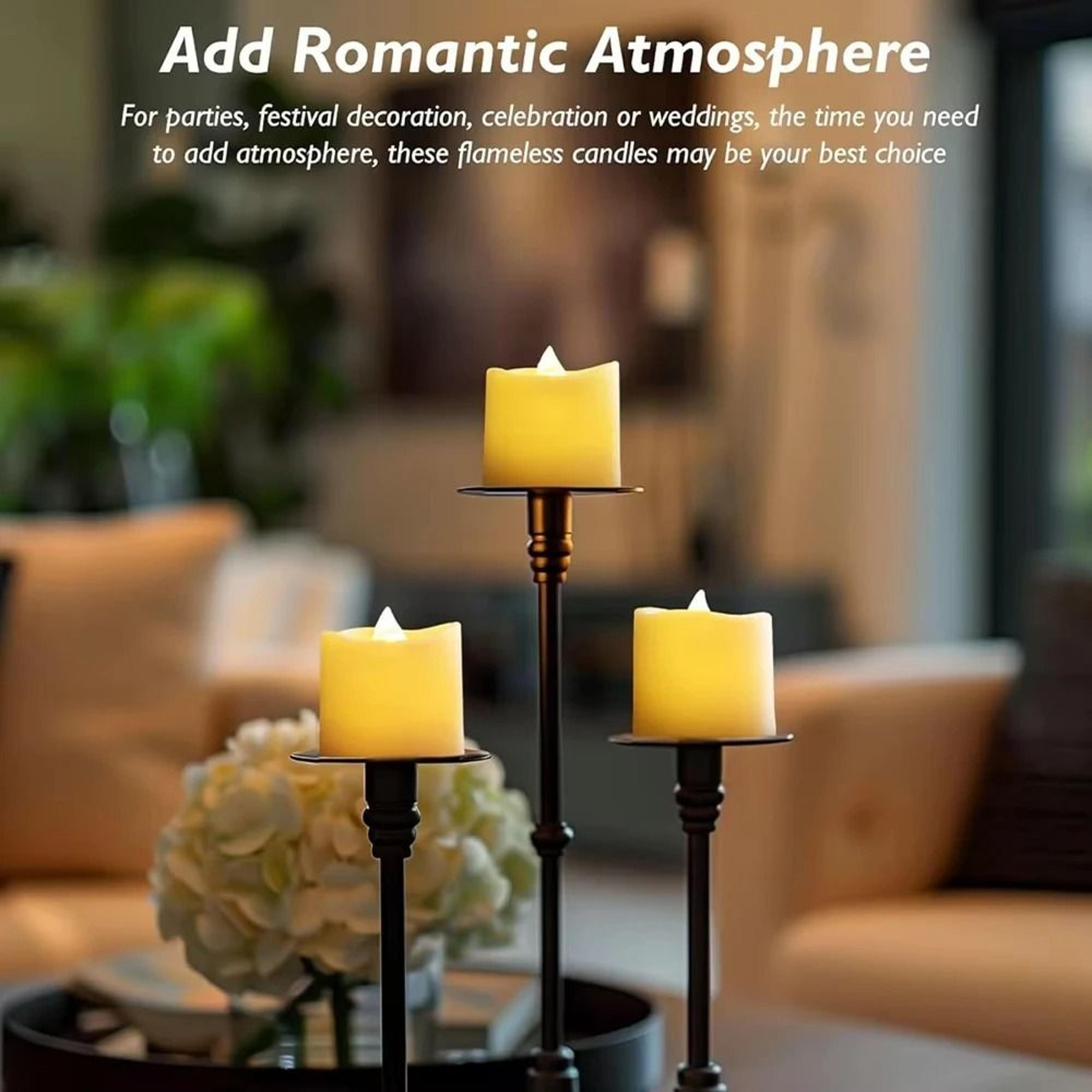 Flameless LED Flickering Tealight Candles 2